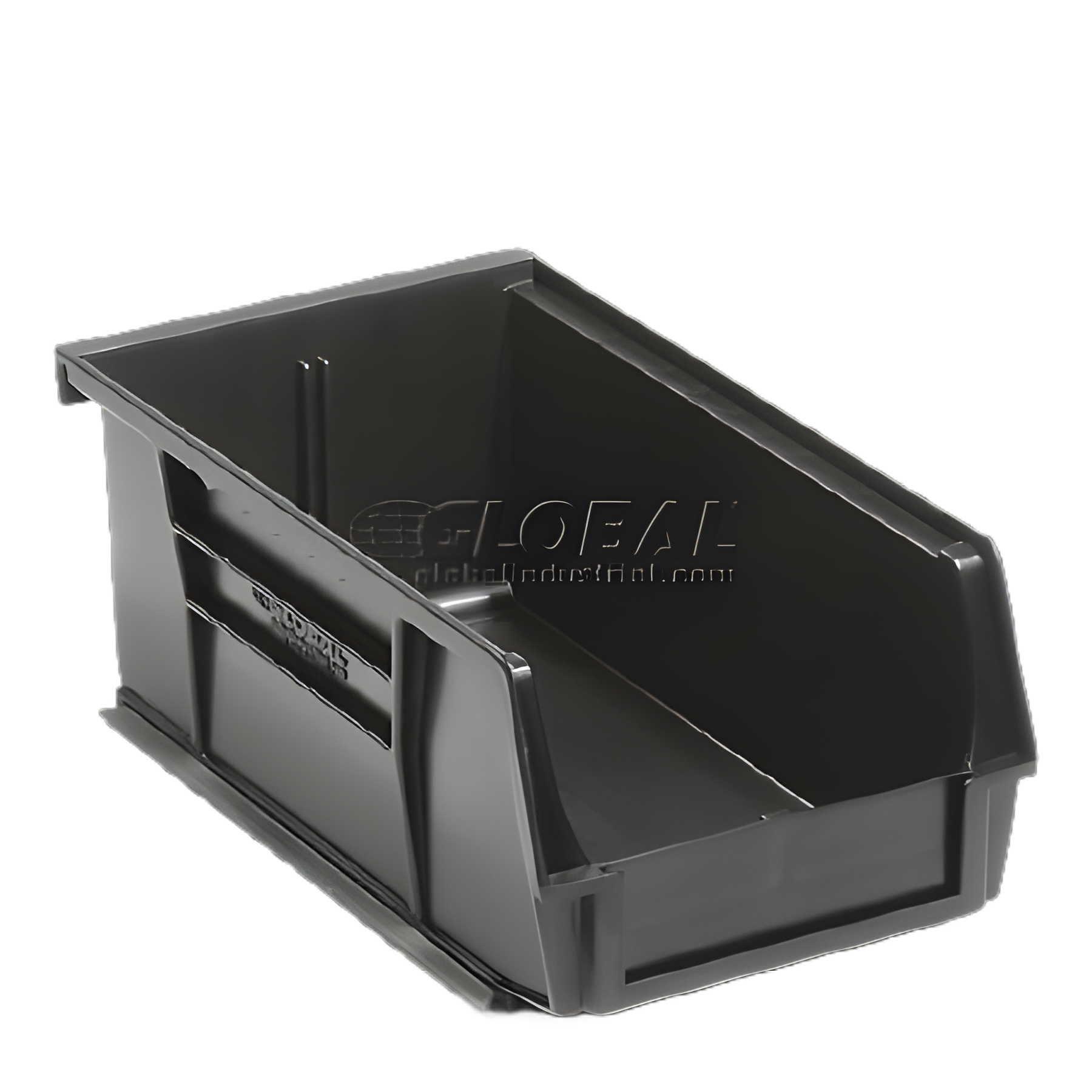 Global Industrial™ Black Plastic Storage Bin for Medical Supplies 3 X 4-1/8 X 7-3/8 Inch