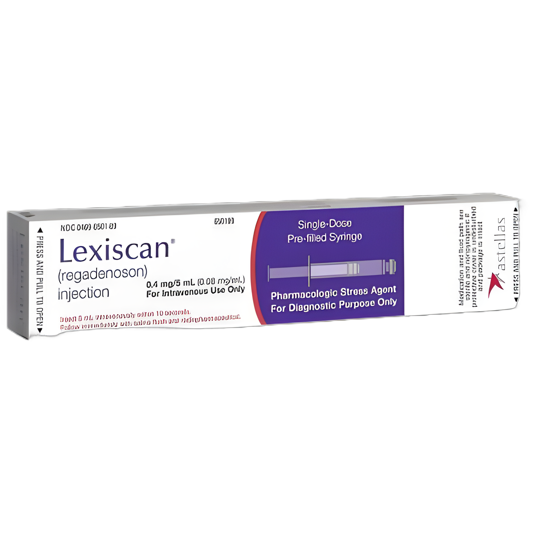 Lexiscan® Regadenoson 0.08 mg / mL Injection Prefilled Syringe 5 mL