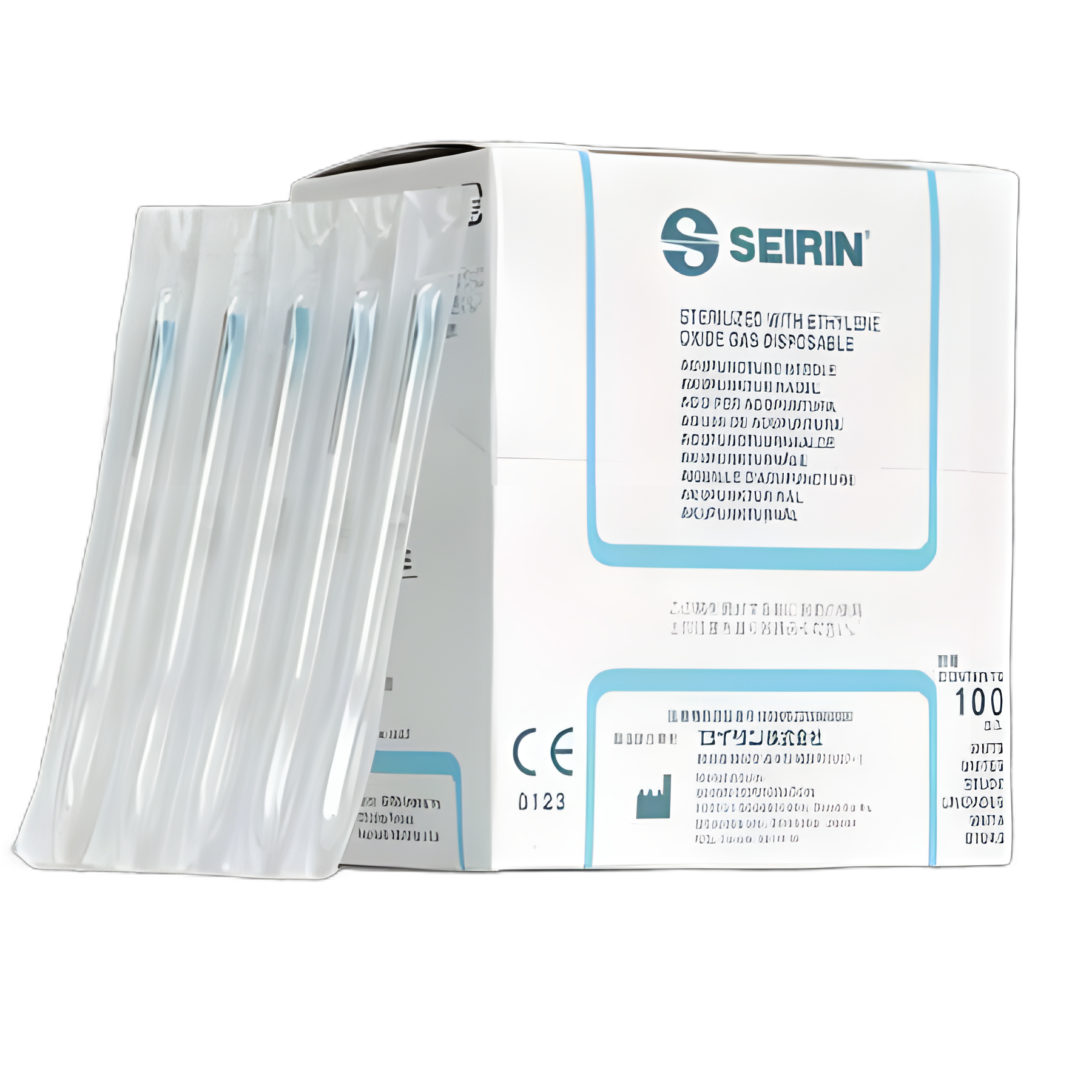 Seirin® L-Type Acupuncture Needles - 4 Japanese Gauge, 40mm Length, Surgical Stainless Steel