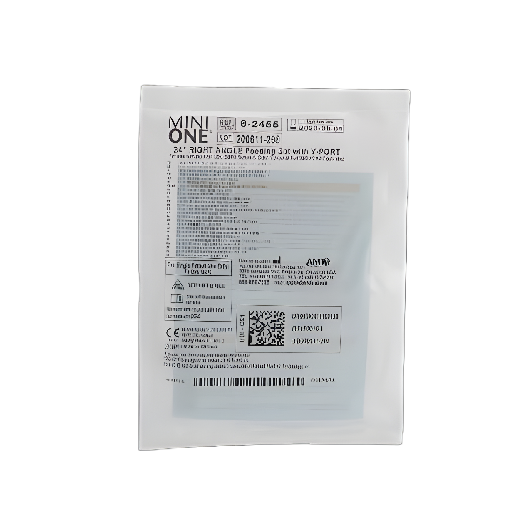 Right Angle Connector with Y-Port Adapter Mini ONE® 24 Inch, Purple