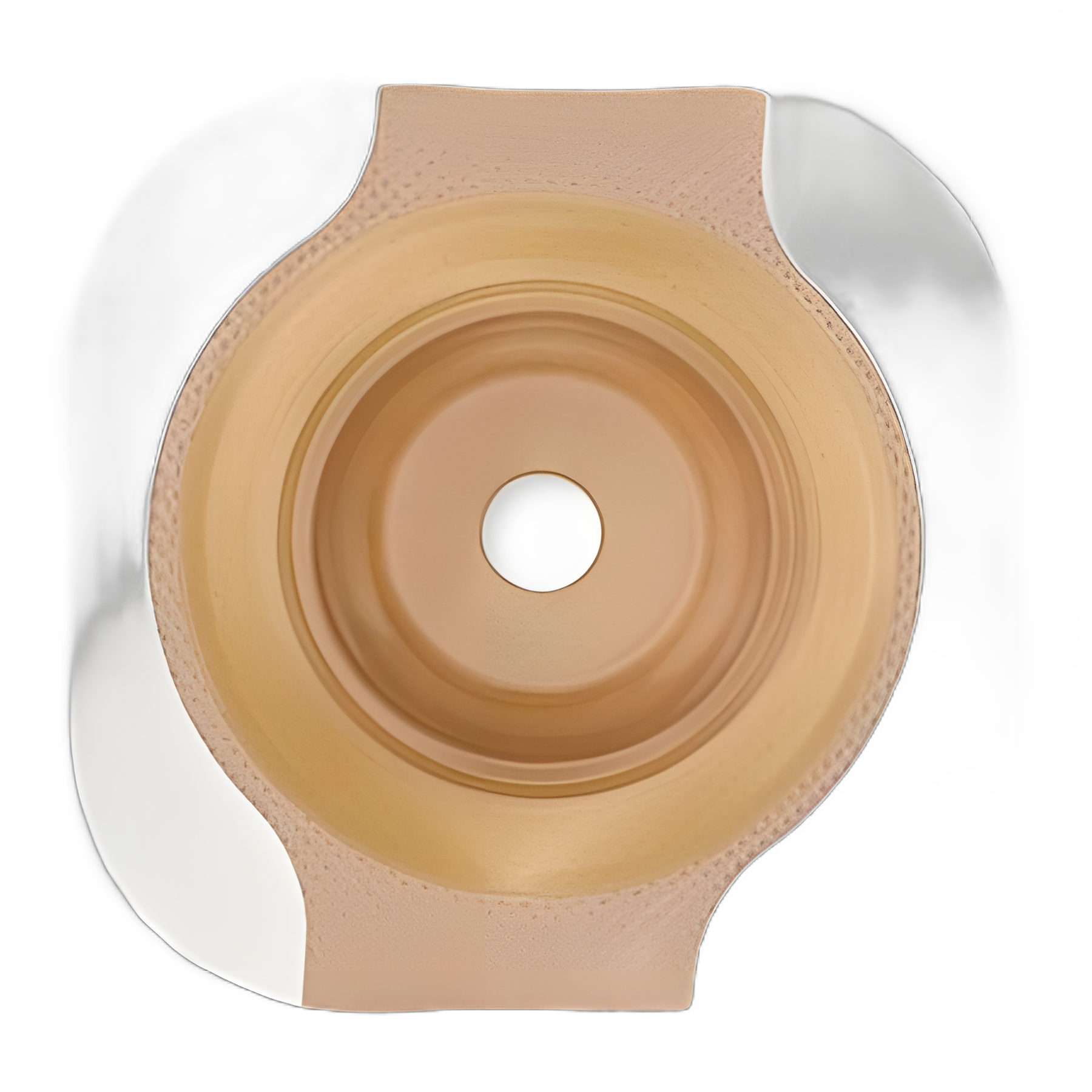 Ostomy Barrier New Image™ CeraPlus™ Precut, Extended Wear Adhesive Tape Borders 44 mm Flange Green Code System 7/8 Inch Opening - 11503