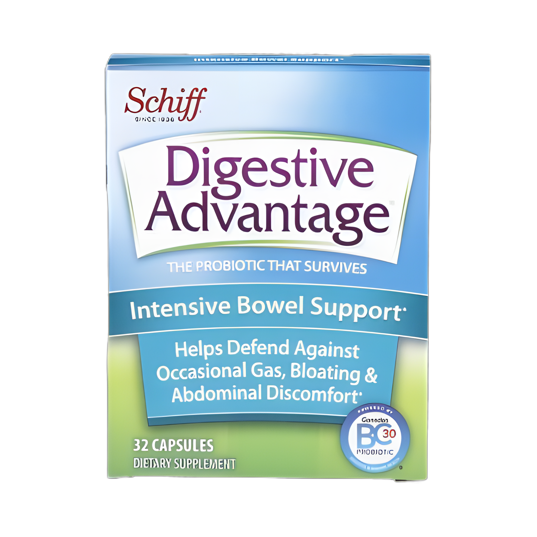 Probiotic Dietary Supplement Digestive Advantage® 32 per Box Capsule