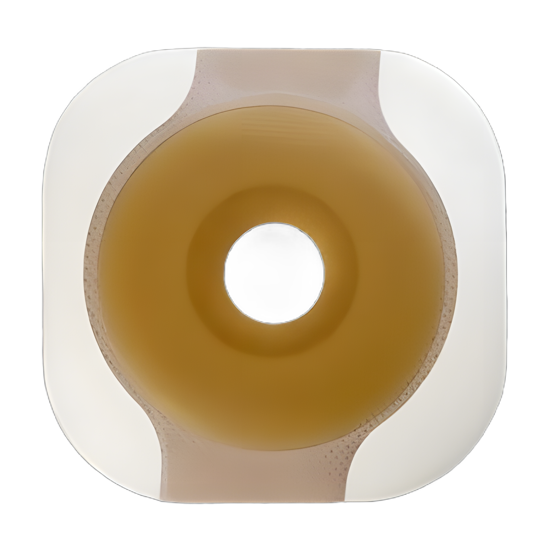 Skin Barrier New Image™ Flat CeraPlus™ Precut, Extended Wear Adhesive Tape Borders 1-3/4 Inch Flange Green Code 7/8 Inch Opening