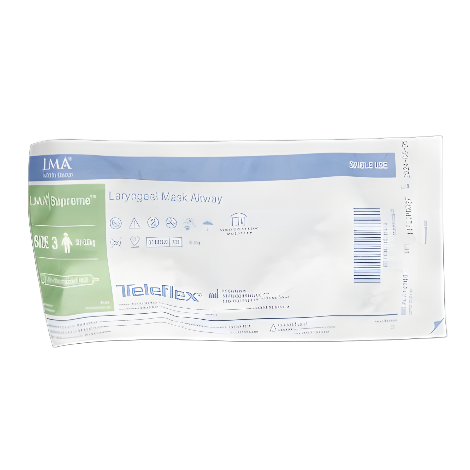 Curved Laryngeal Mask LMA® Supreme™ 30 mL Cuff Size 3 Single Patient Use