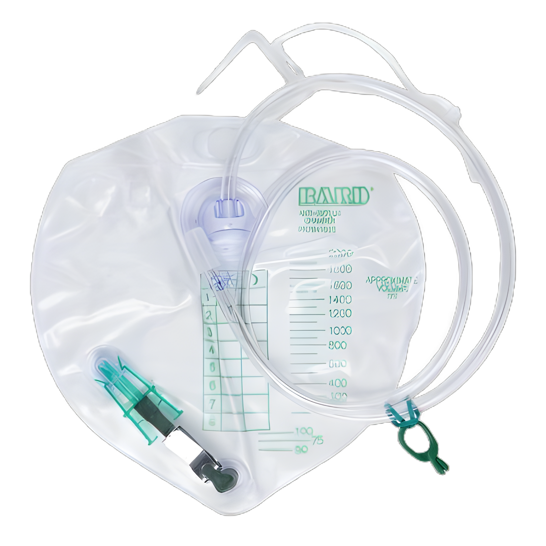Urinary Drain Bag Bard® Anti-Reflux Valve Sterile 2000 mL Vinyl