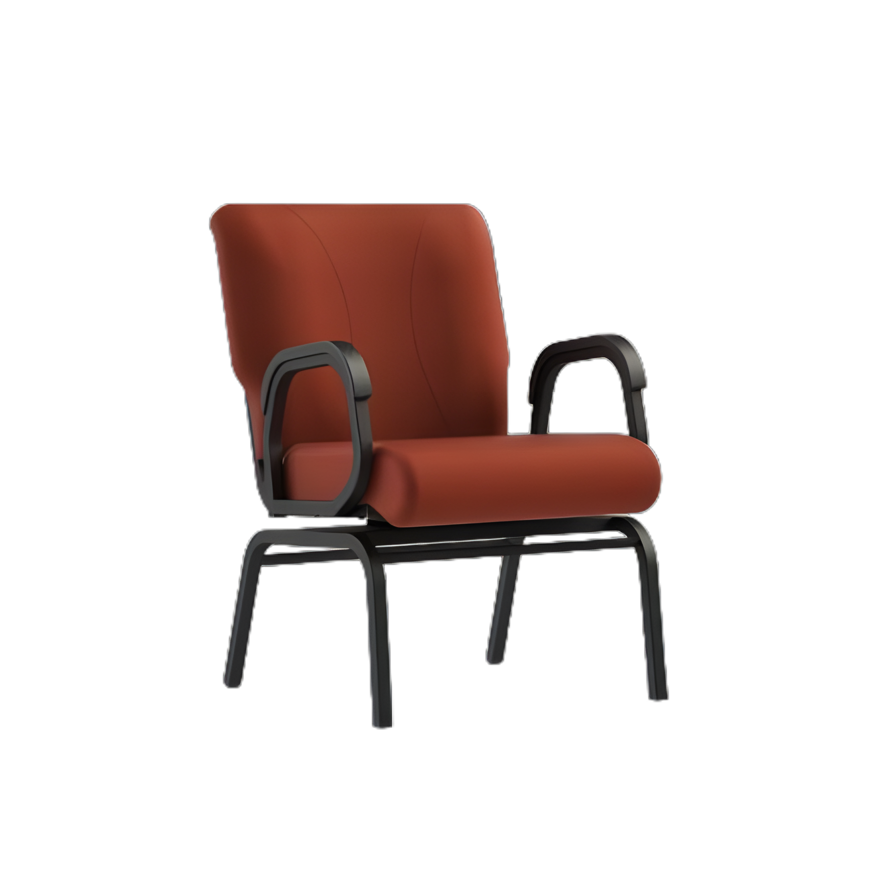Titan Cordovan Heavy-Duty Medical Dining Chair with Armrests