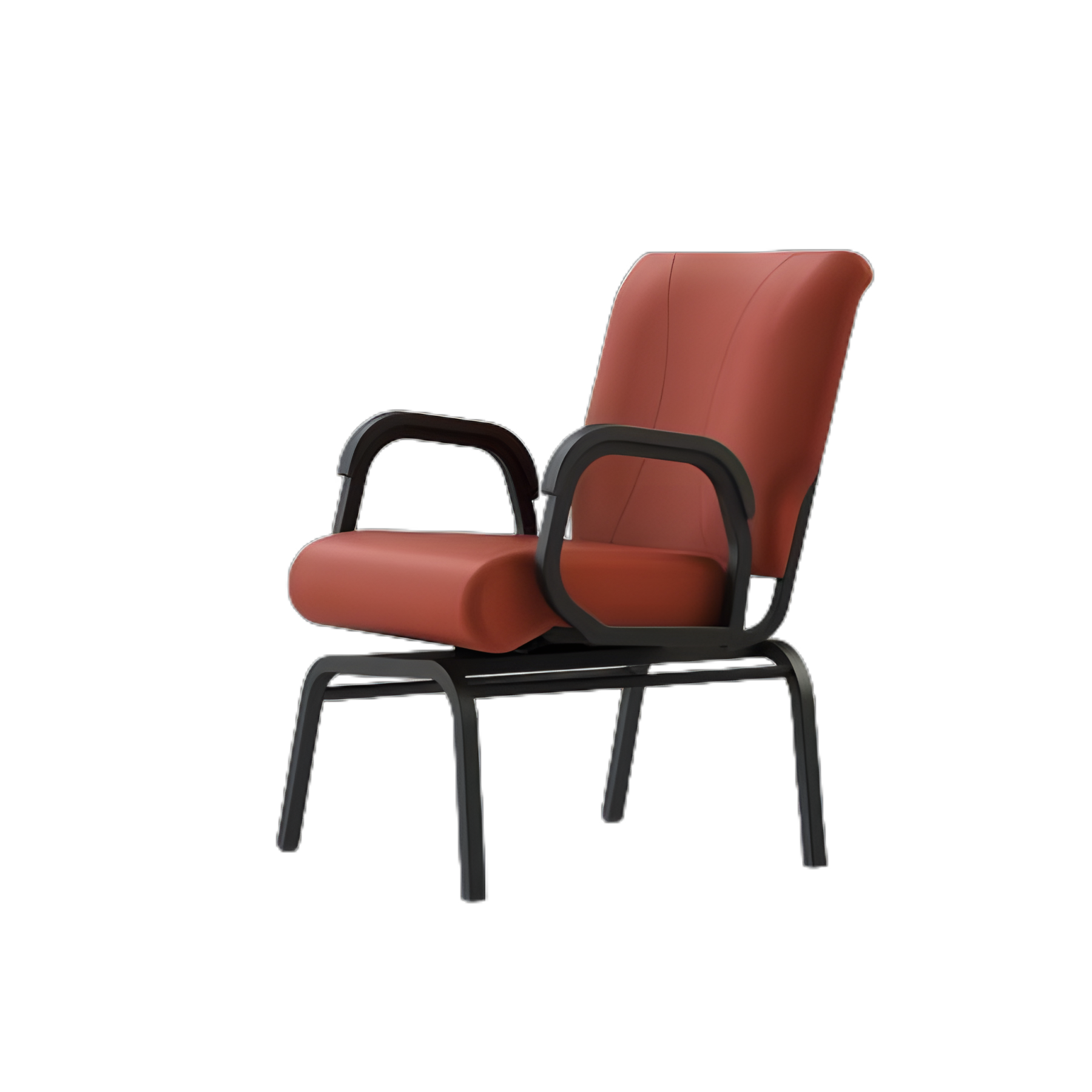 Titan Cordovan Heavy-Duty Medical Dining Chair with Armrests