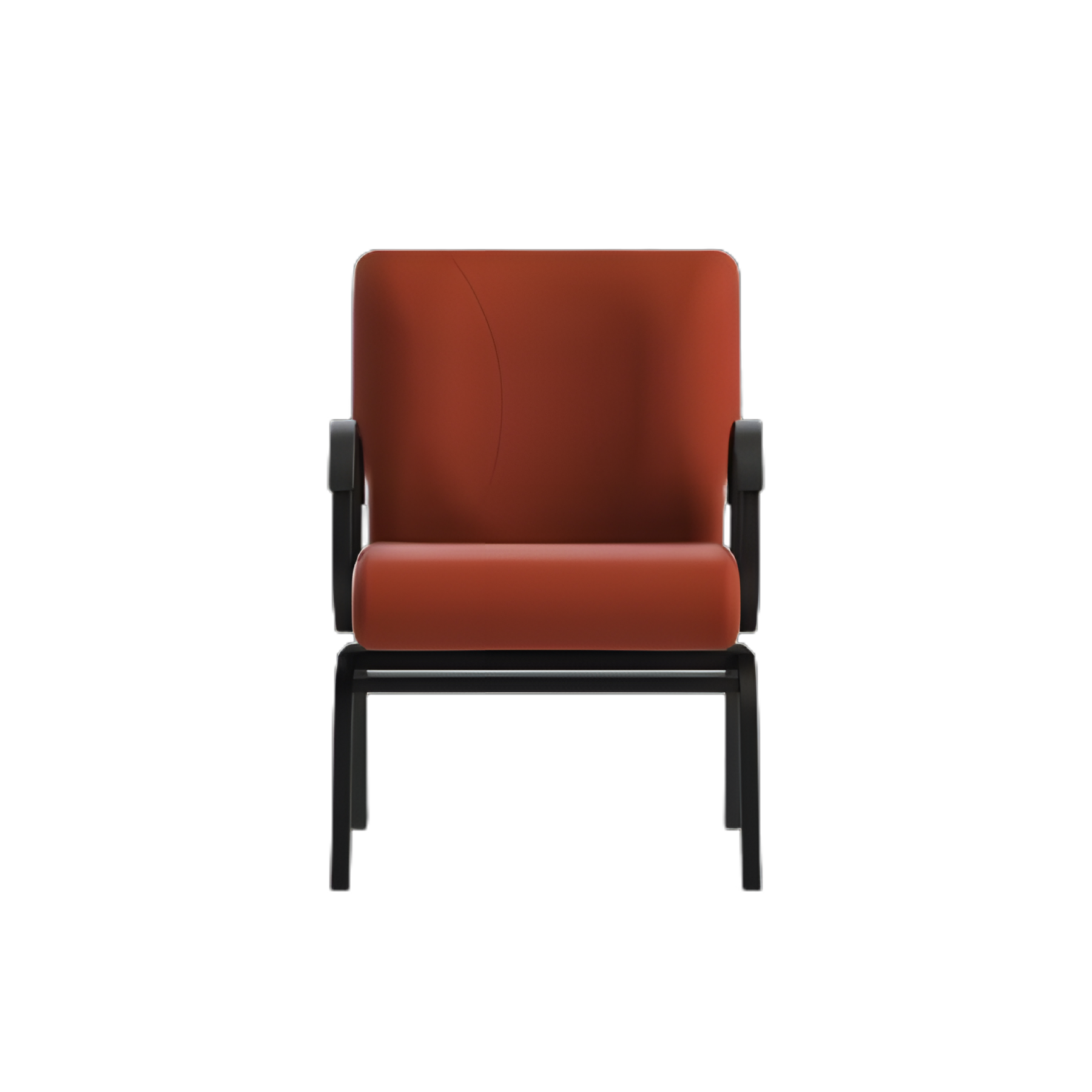 Titan Cordovan Heavy-Duty Medical Dining Chair with Armrests