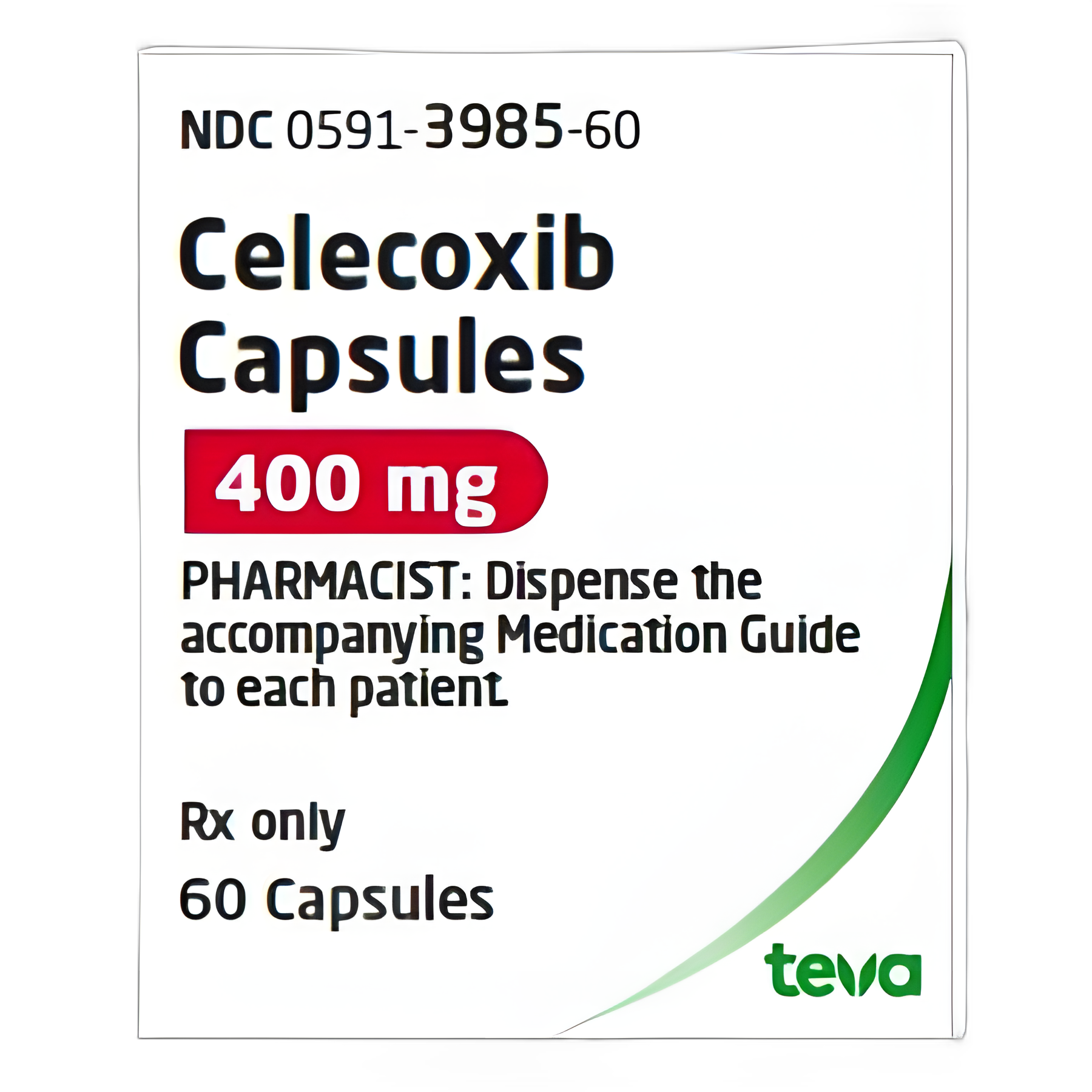 Celecoxib 400 mg by Teva - Pain & Inflammation Relief