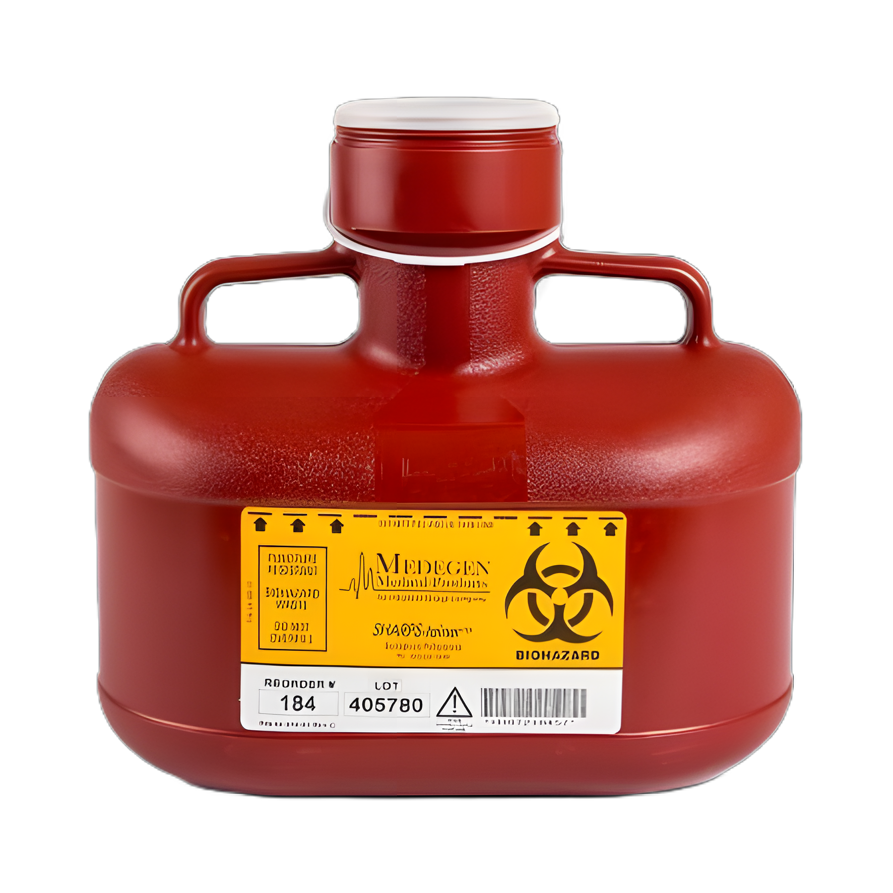 Sharps Container Sharps-Tainer® Red Base 9 H X 10 W X 6 D Inch Vertical Entry 1.2 Gallon