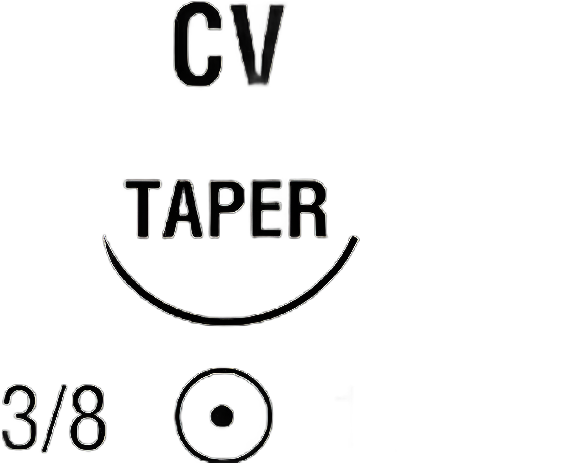 Nonabsorbable Suture with Needle Surgipro™ II Polypropylene CV 3/8 Circle Taper Point Needle Size 6 - 0 Monofilament