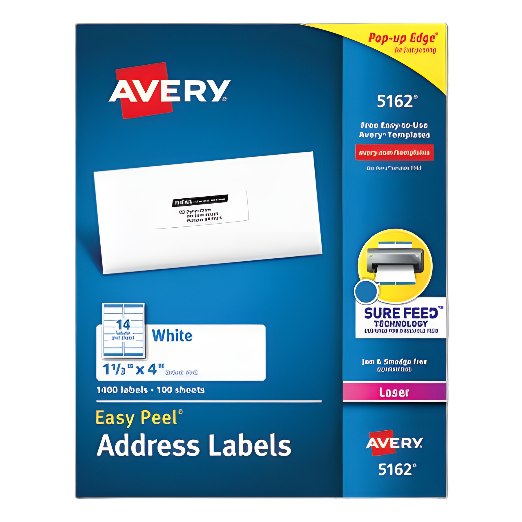 Easy Peel White Address Labels w/ Sure Feed Technology, Laser Printers ...