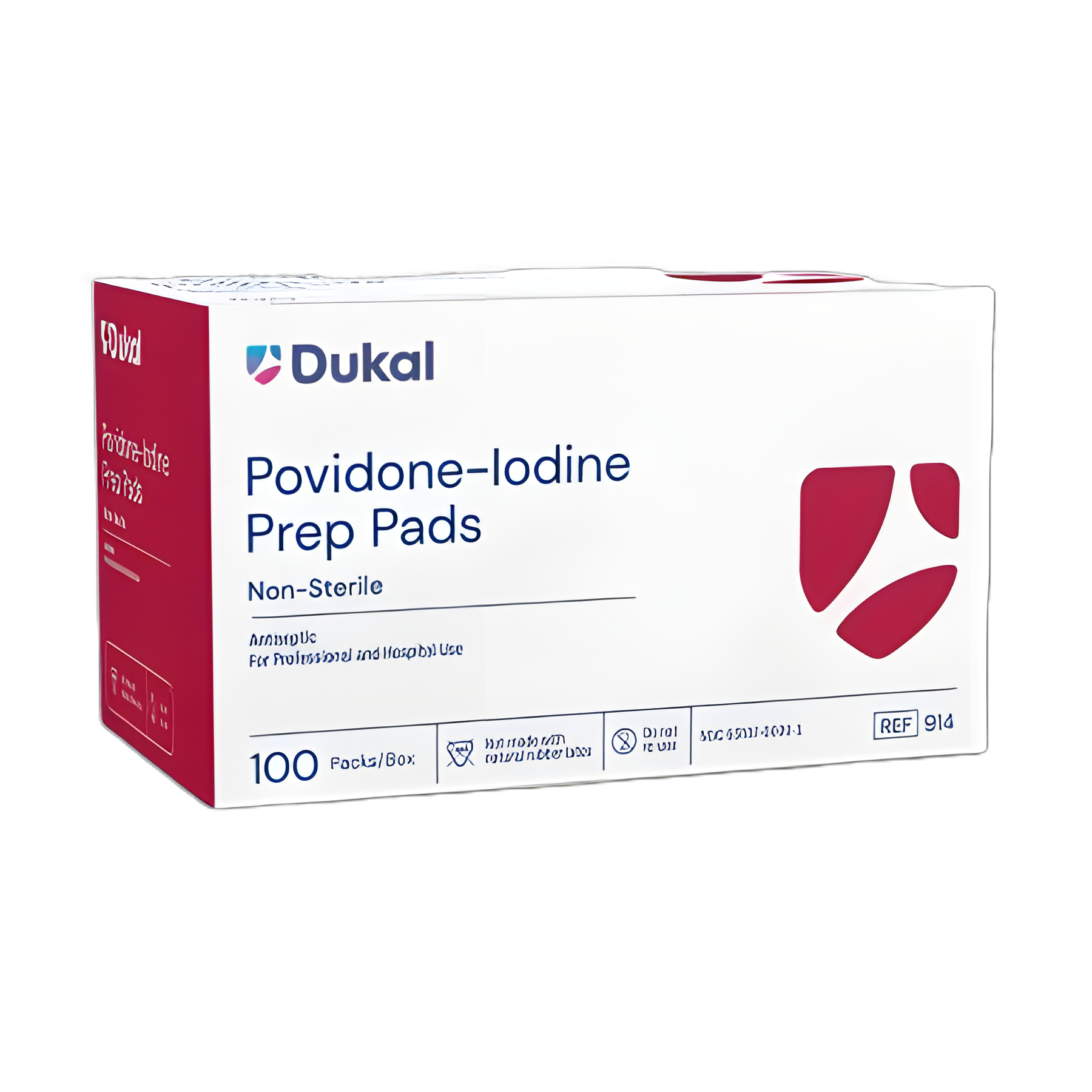PVP Prep Pad Dukal 10% Strength Povidone - Iodine Individual Packet NonSterile