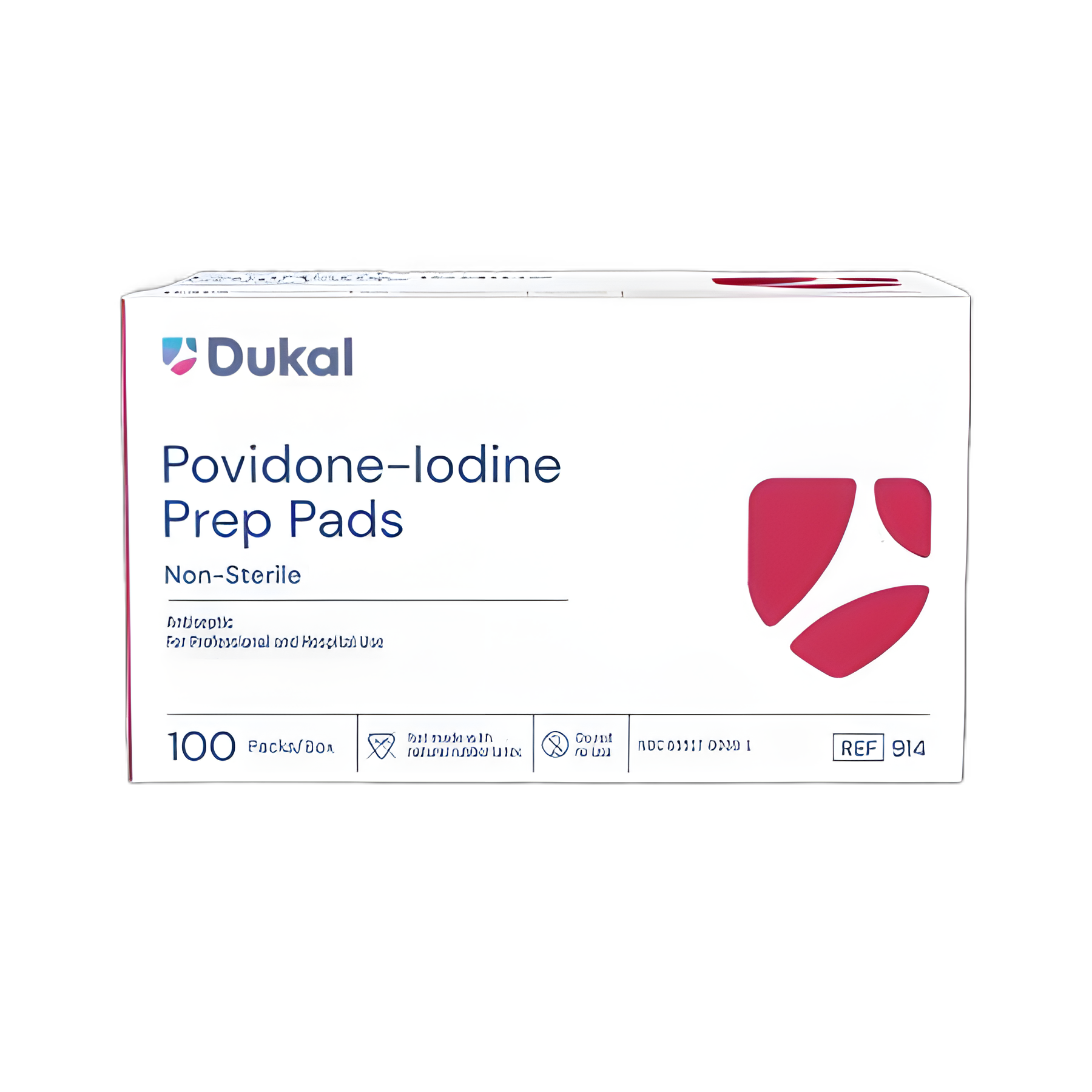 PVP Prep Pad Dukal 10% Strength Povidone - Iodine Individual Packet NonSterile
