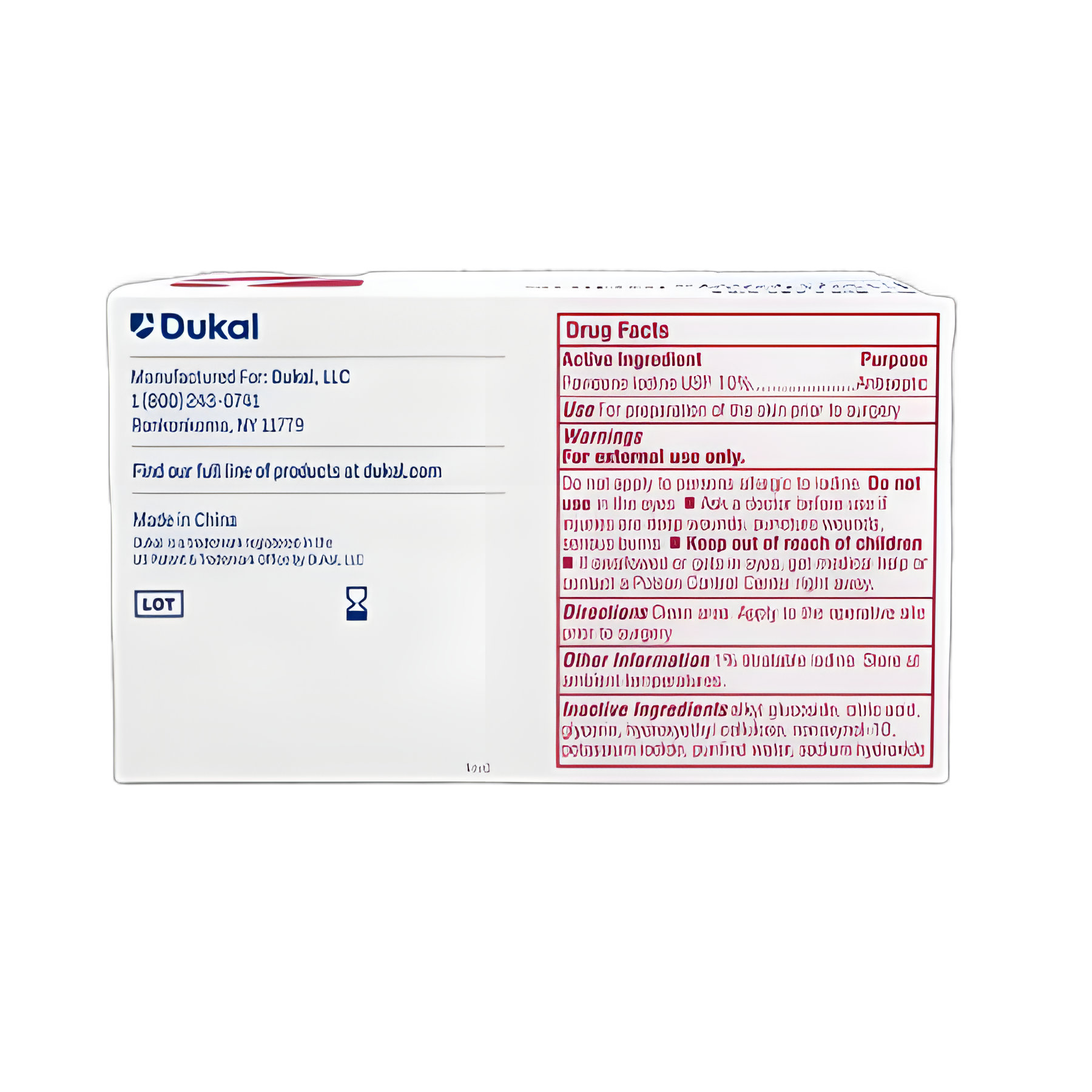 PVP Prep Pad Dukal 10% Strength Povidone - Iodine Individual Packet NonSterile