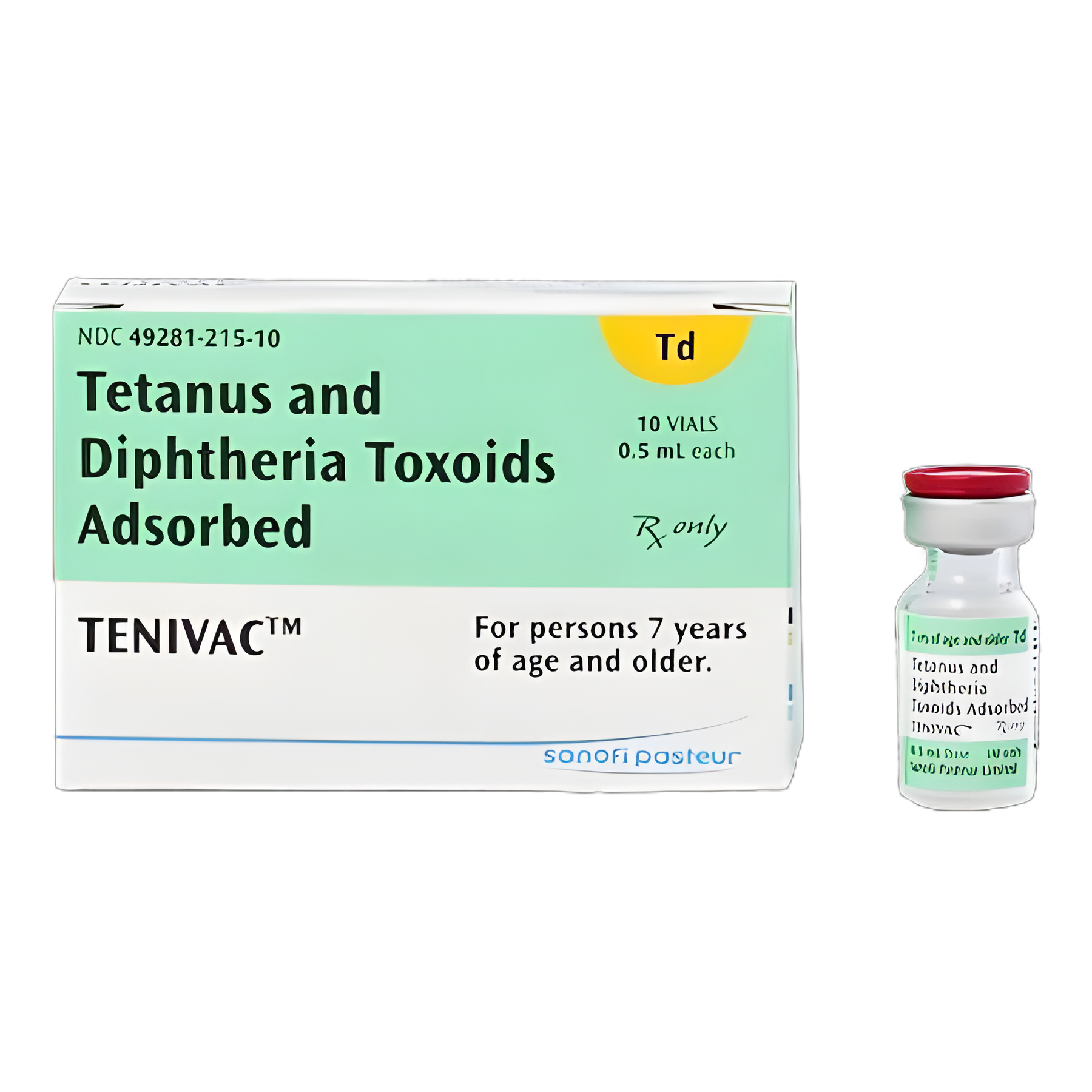 Tenivac™ Td Vaccine Indicated for People 7 Years of Age and Older Tetanus and Diphtheria Toxoids Adsorbed, Preservative Free Injection Single-Dose Vial 0.5 mL