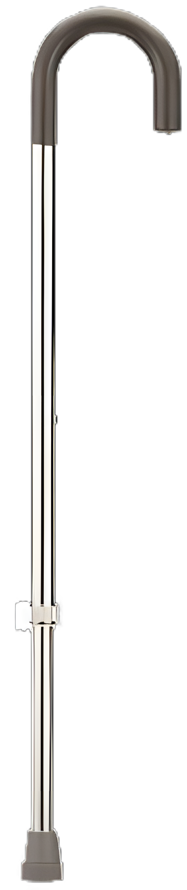 Round Handle Cane Fabrication Enterprises Aluminum 29 to 38 Inch Height Silver