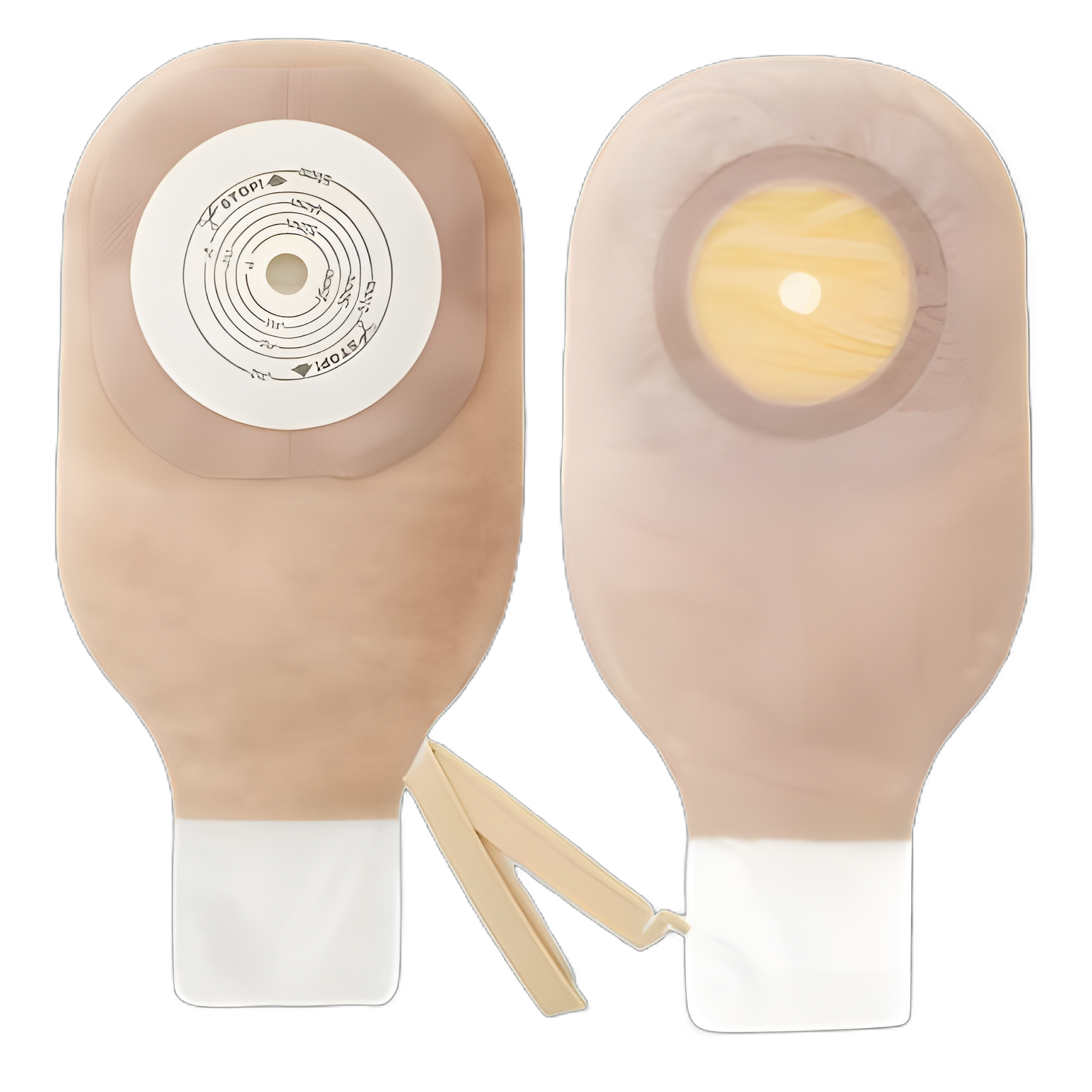 Ostomy Pouch Premier™ One-Piece System 12 Inch Length Flat, Trim to Fit Up to 2-1/2 Inch Stoma Drainable - 8131
