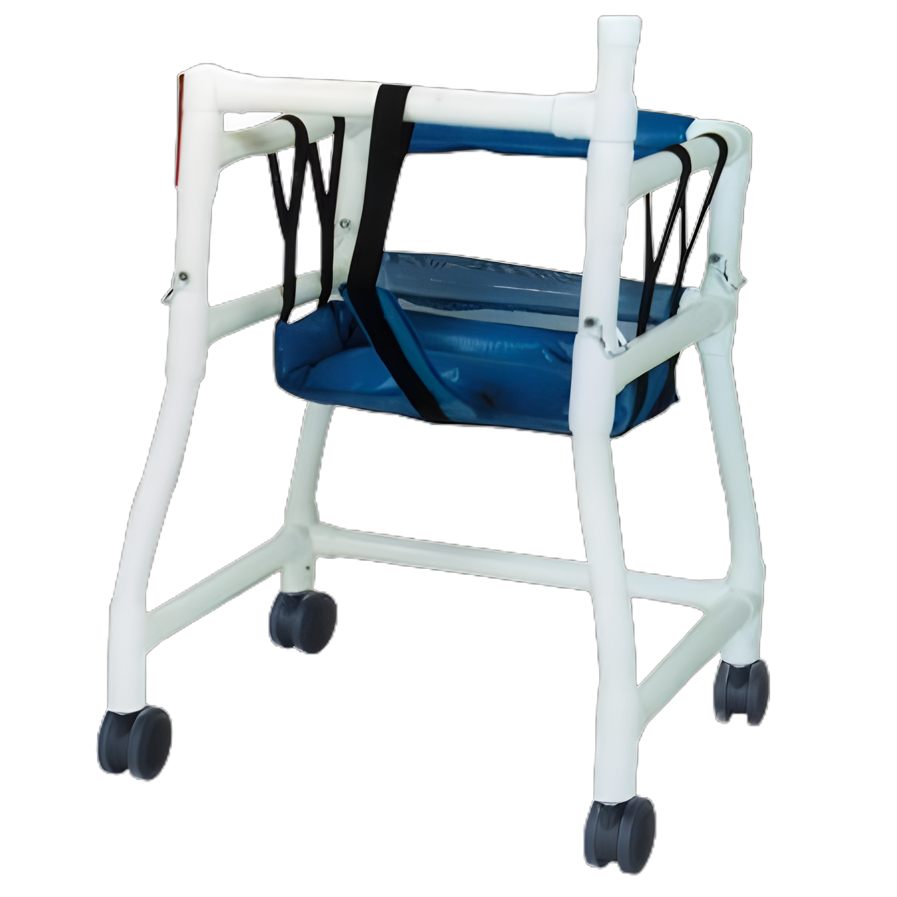 Adjustable Height Walker Chair with PVC Frame by Adapt A Walker - 250 lbs. Capacity, 19-22 Inch Seat Height