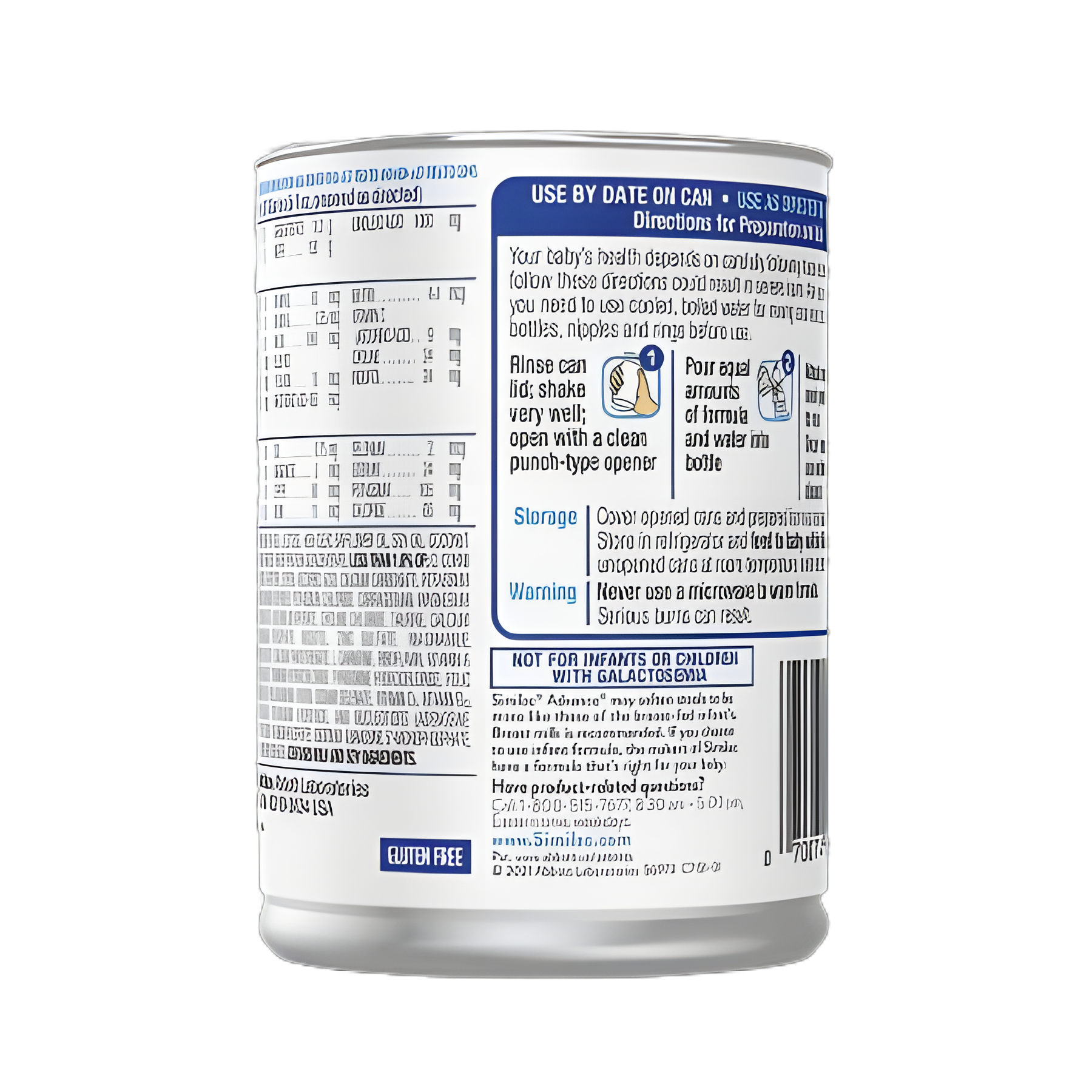 Infant Formula Similac® Advance® Unflavored 13 oz. Can Concentrate Iron