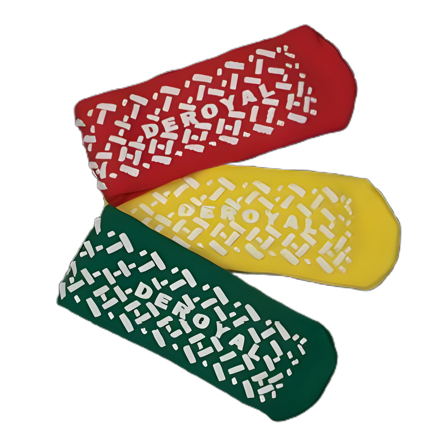 DeRoyal Fall Management Slipper Socks L/XL Non-Skid, Cotton-Nylon Blend