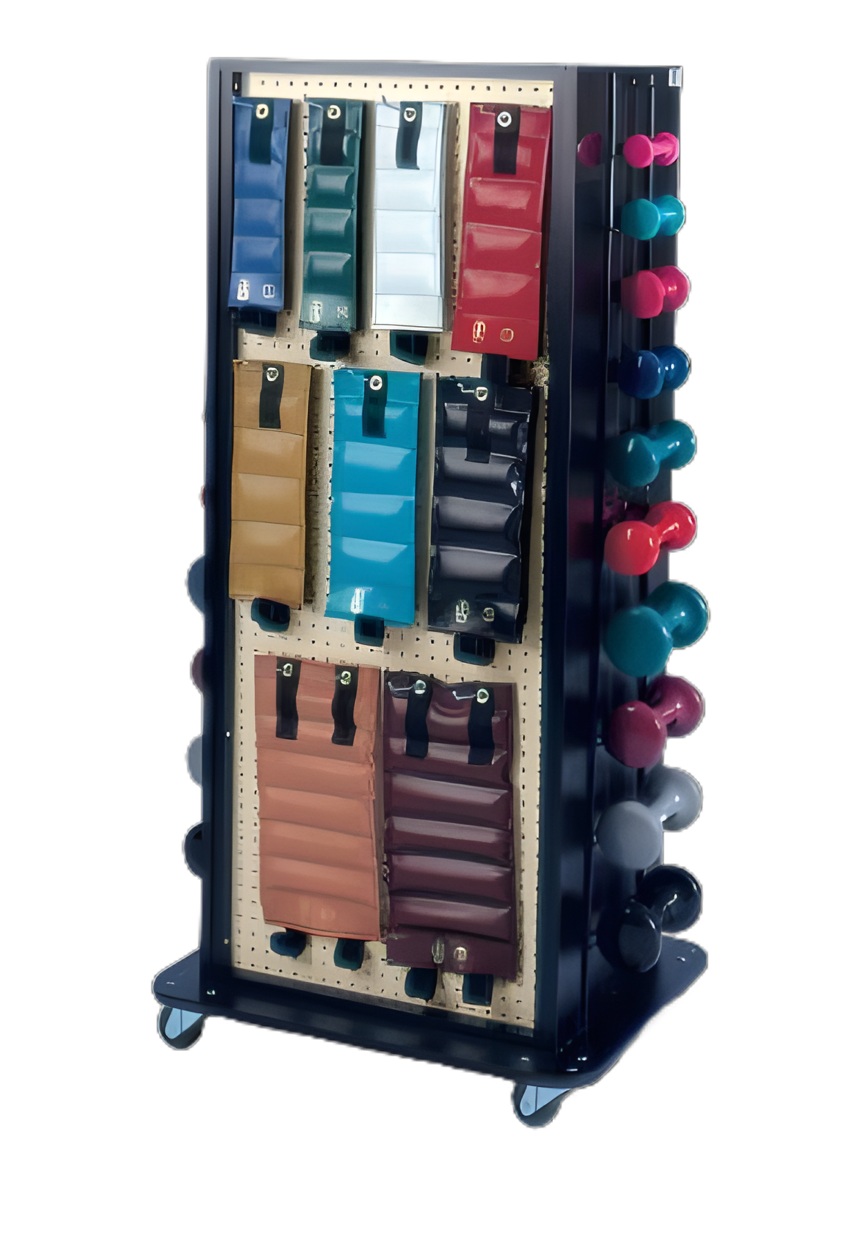 Weight / Storage Rack 30 W X 61 H X 24 D Inch, 3 Inch Swivel Easy Rolling Caster