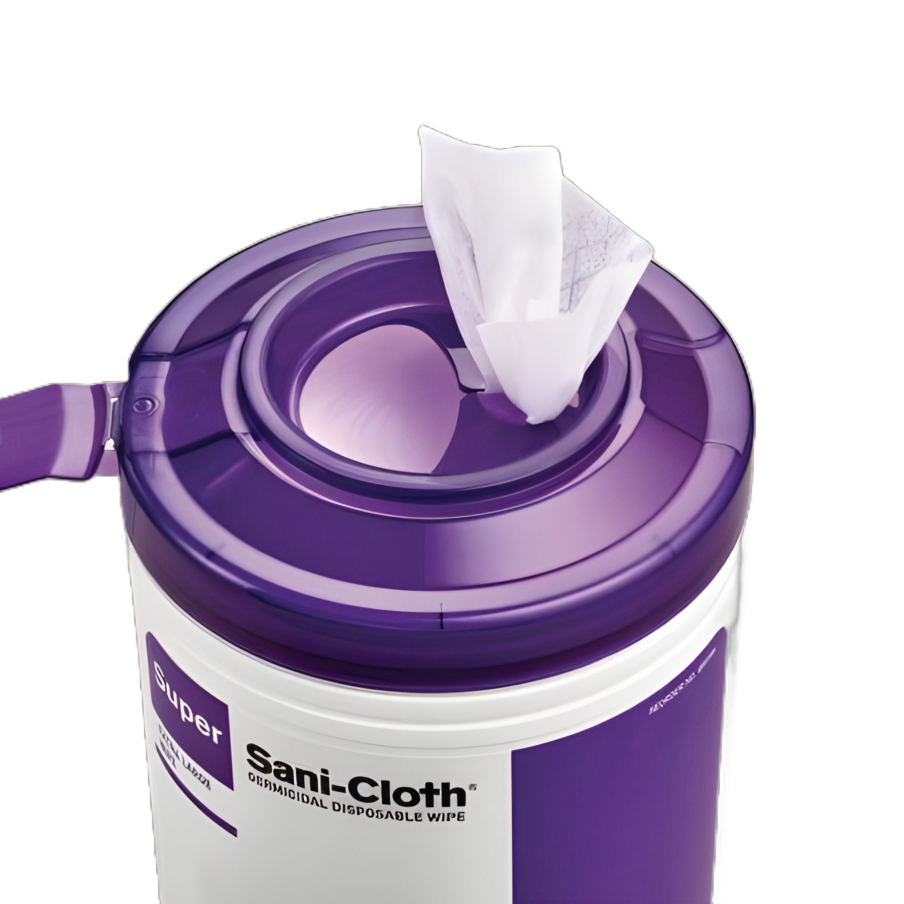 Super Sani-Cloth® Surface Disinfectant Cleaner Premoistened Germicidal Manual Pull Wipe 75 Count Canister Alcohol Scent NonSterile