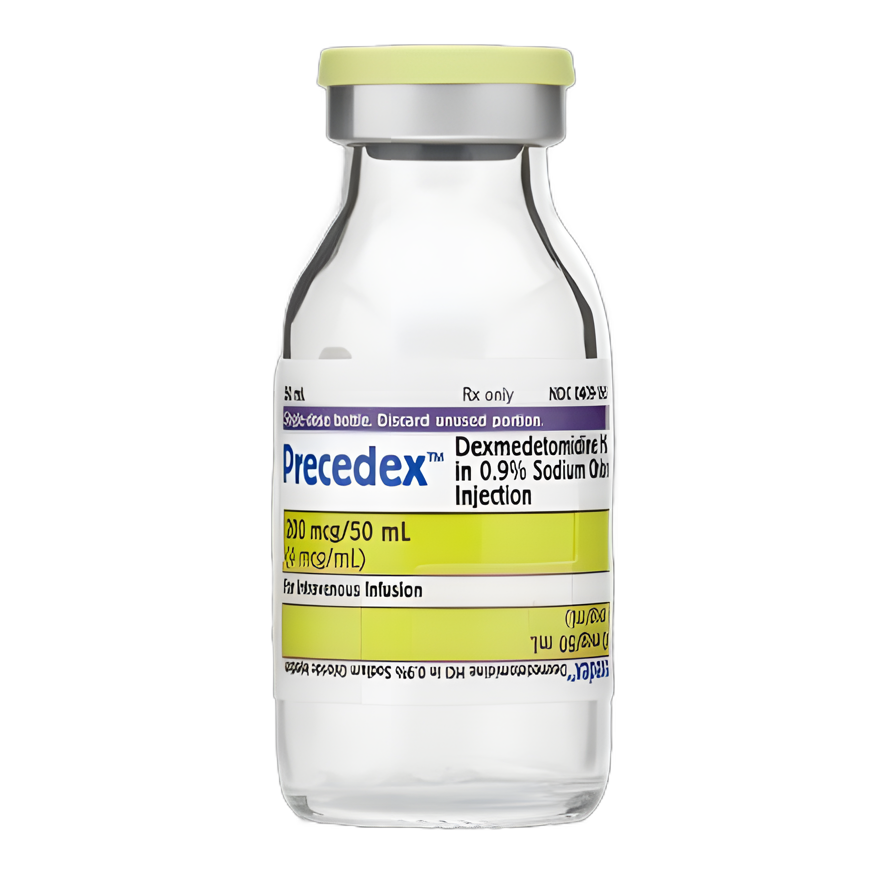 Precedex® Dexmedetomidine HCl Injection 4 mcg/mL, 50 mL Single-Dose Bottle - Preservative-Free