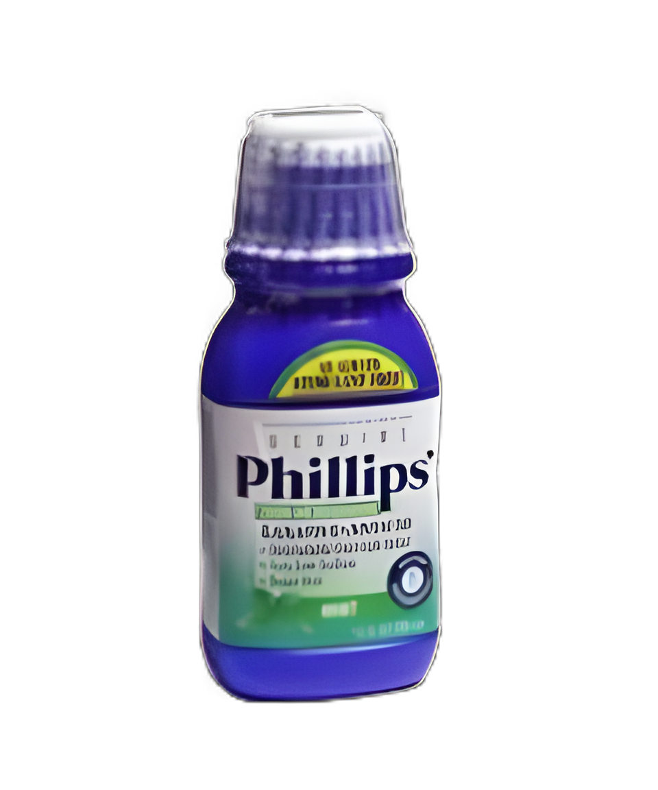 Phillips' Milk of Magnesia Mint Flavor Liquid Laxative - 12 oz, 400 mg / 5 mL Magnesium Hydroxide