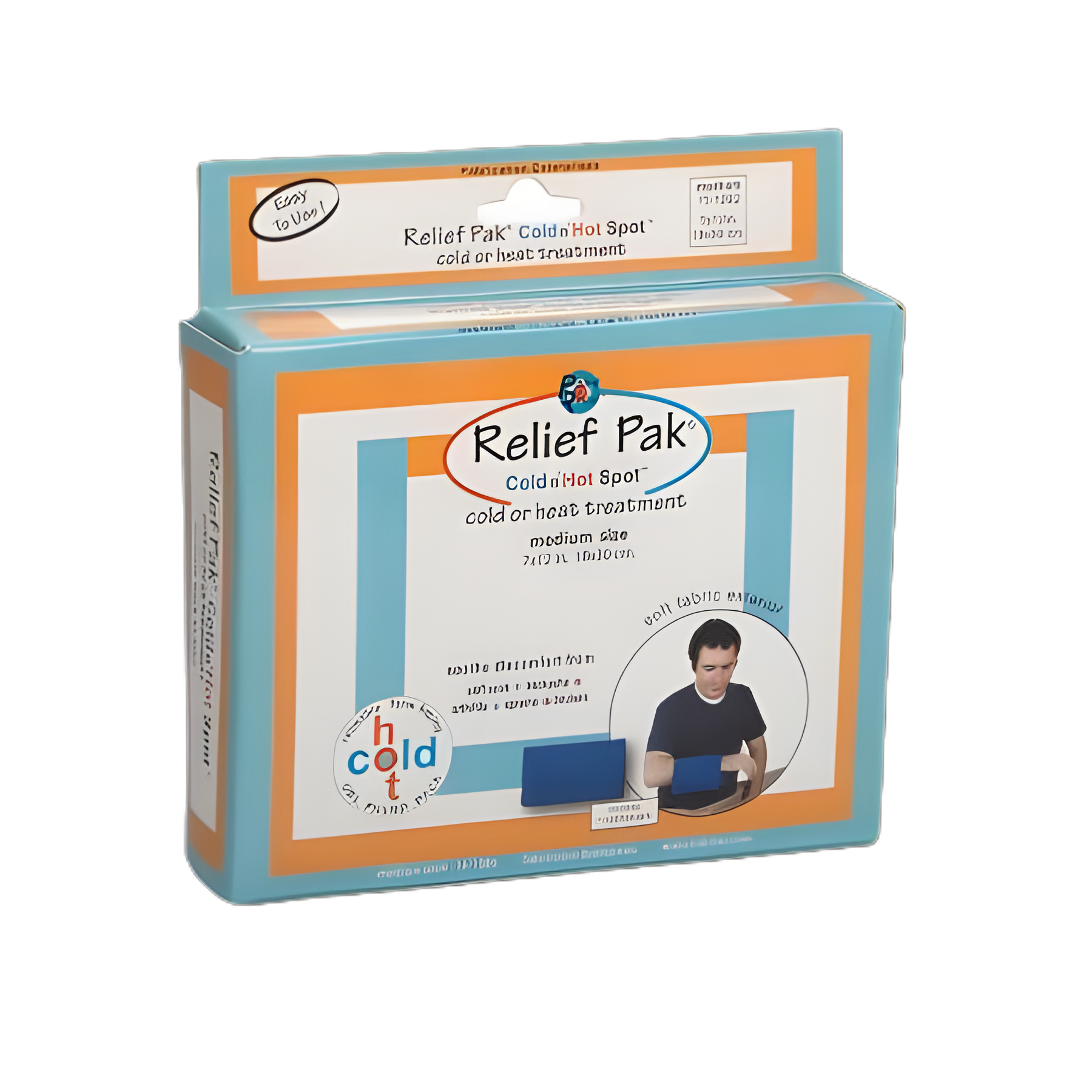 Hot / Cold Pack Relief Pak® Cold n’ Hot® Sensaflex® Compress General Purpose Medium 7 X 12 Inch Fabric / Gel Reusable