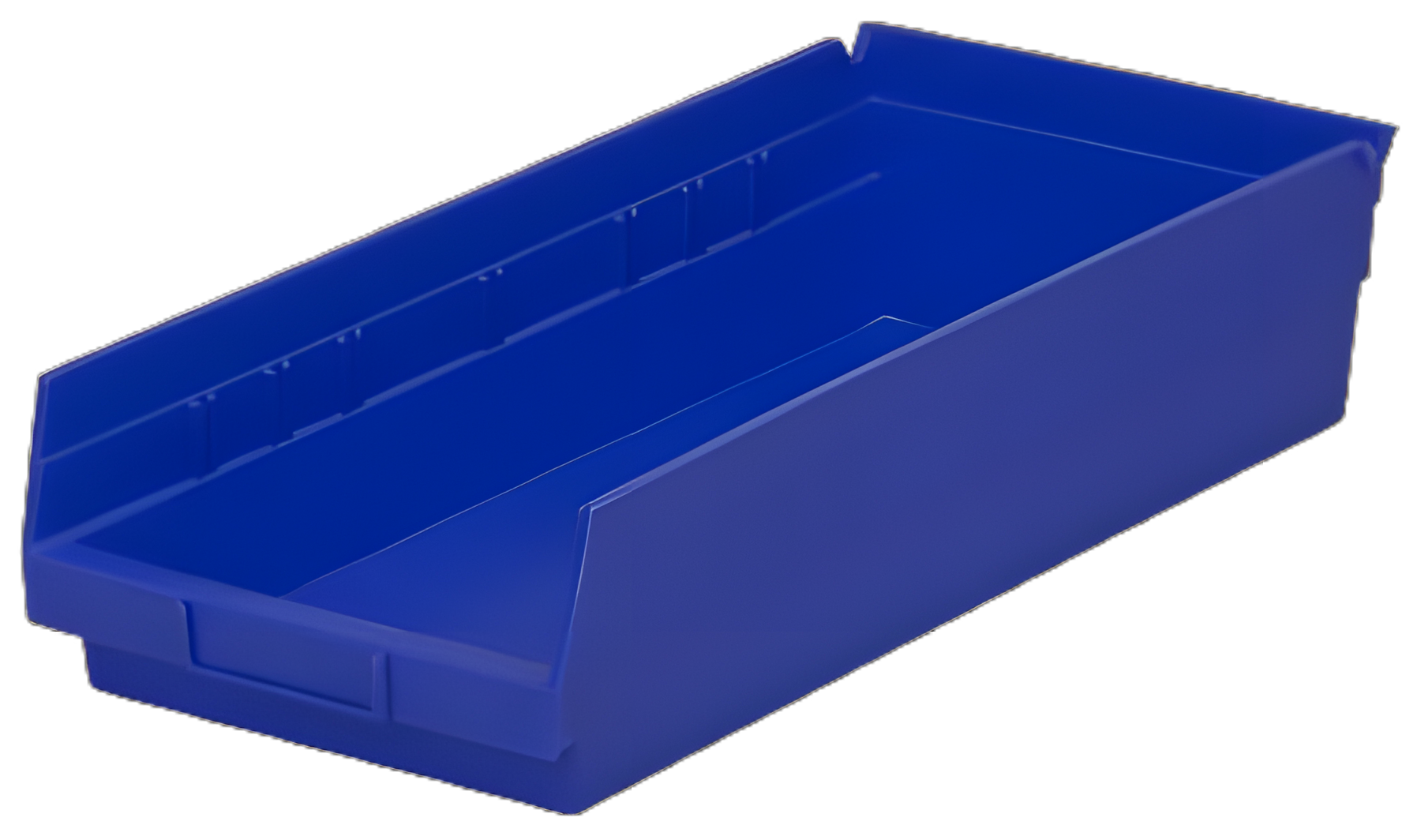 Shelf Bin Blue Industrial Grade Polymers 4 X 8-3/8 X 17-7/8 Inch