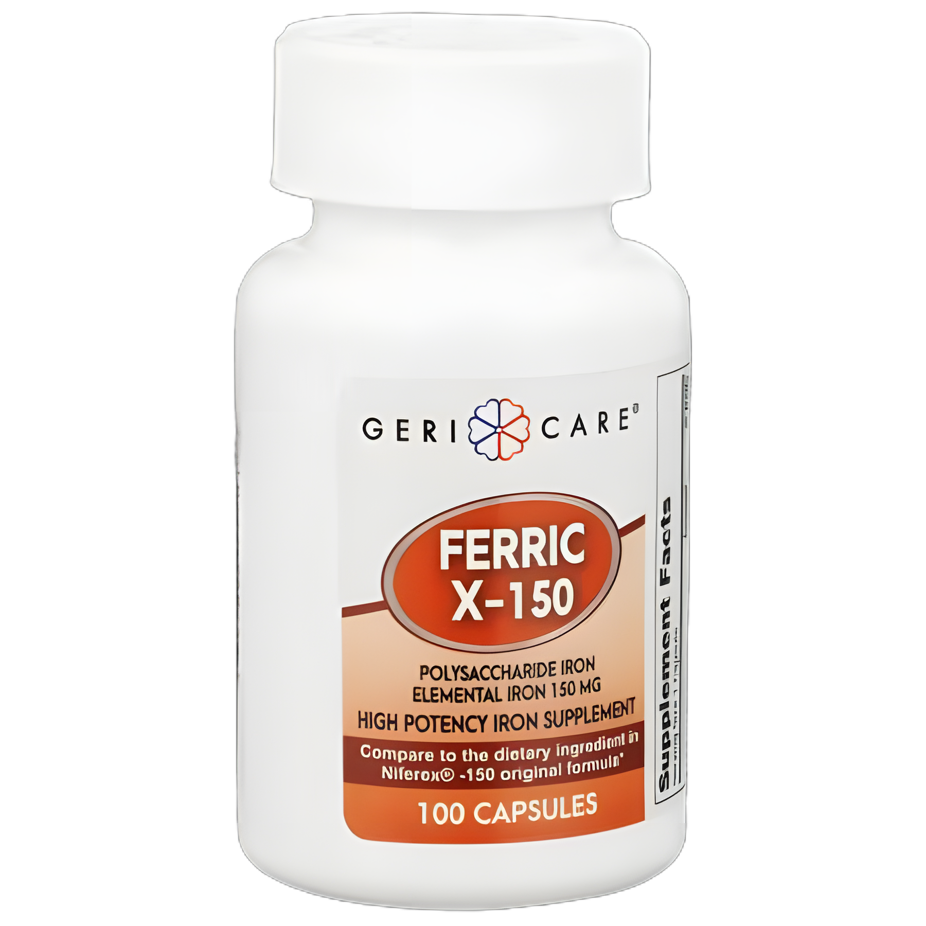 Mineral Supplement Geri-Care® Iron 150 mg Strength Capsule 100 per Bottle