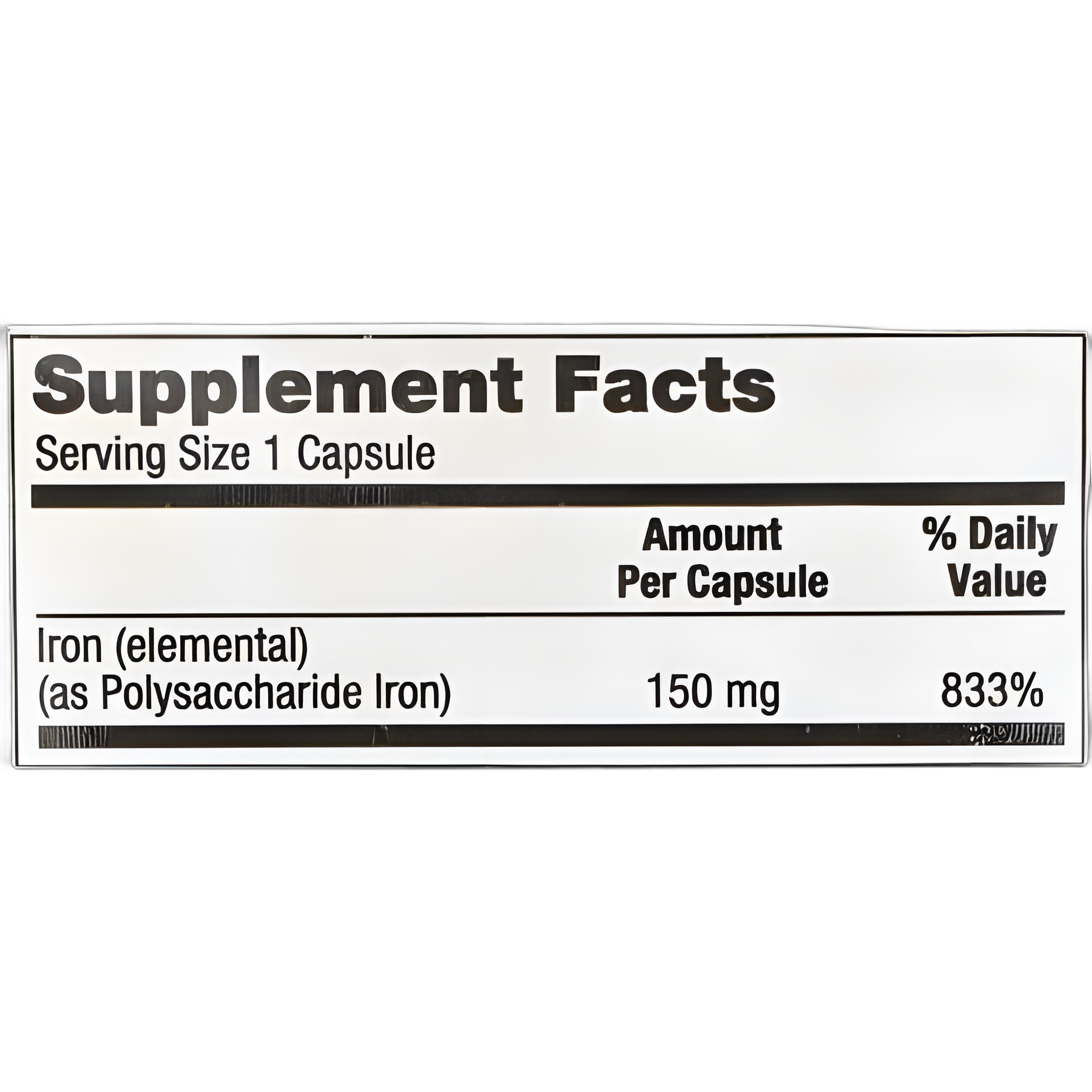 Mineral Supplement Geri-Care® Iron 150 mg Strength Capsule 100 per Bottle