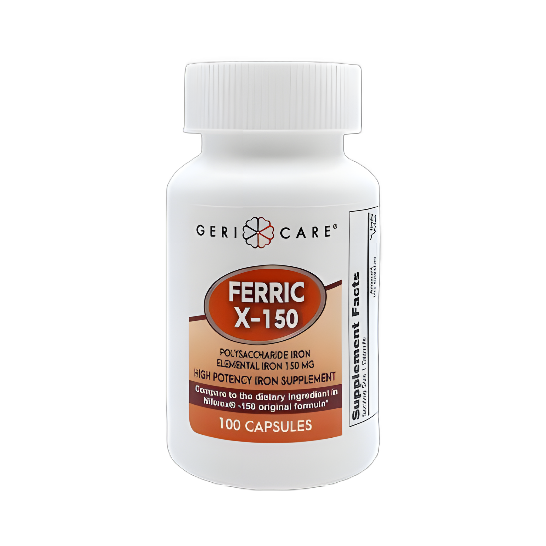 Mineral Supplement Geri-Care® Iron 150 mg Strength Capsule 100 per Bottle