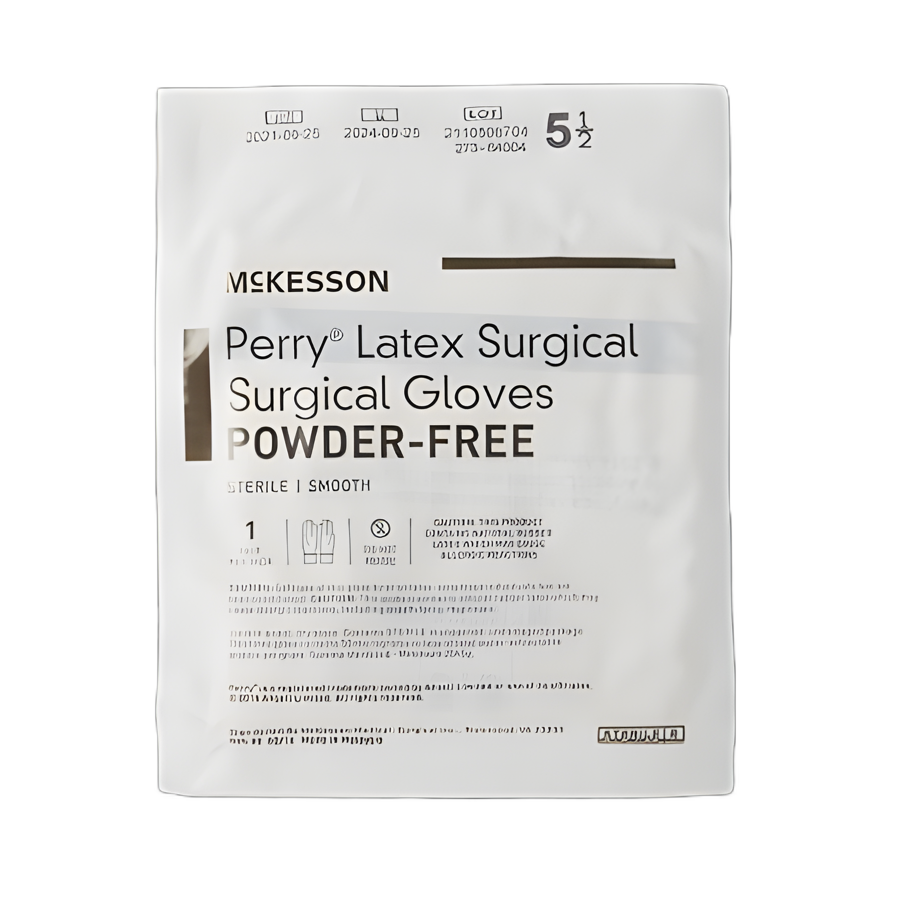 McKesson Perry Size 5.5 Sterile Latex Surgical Gloves