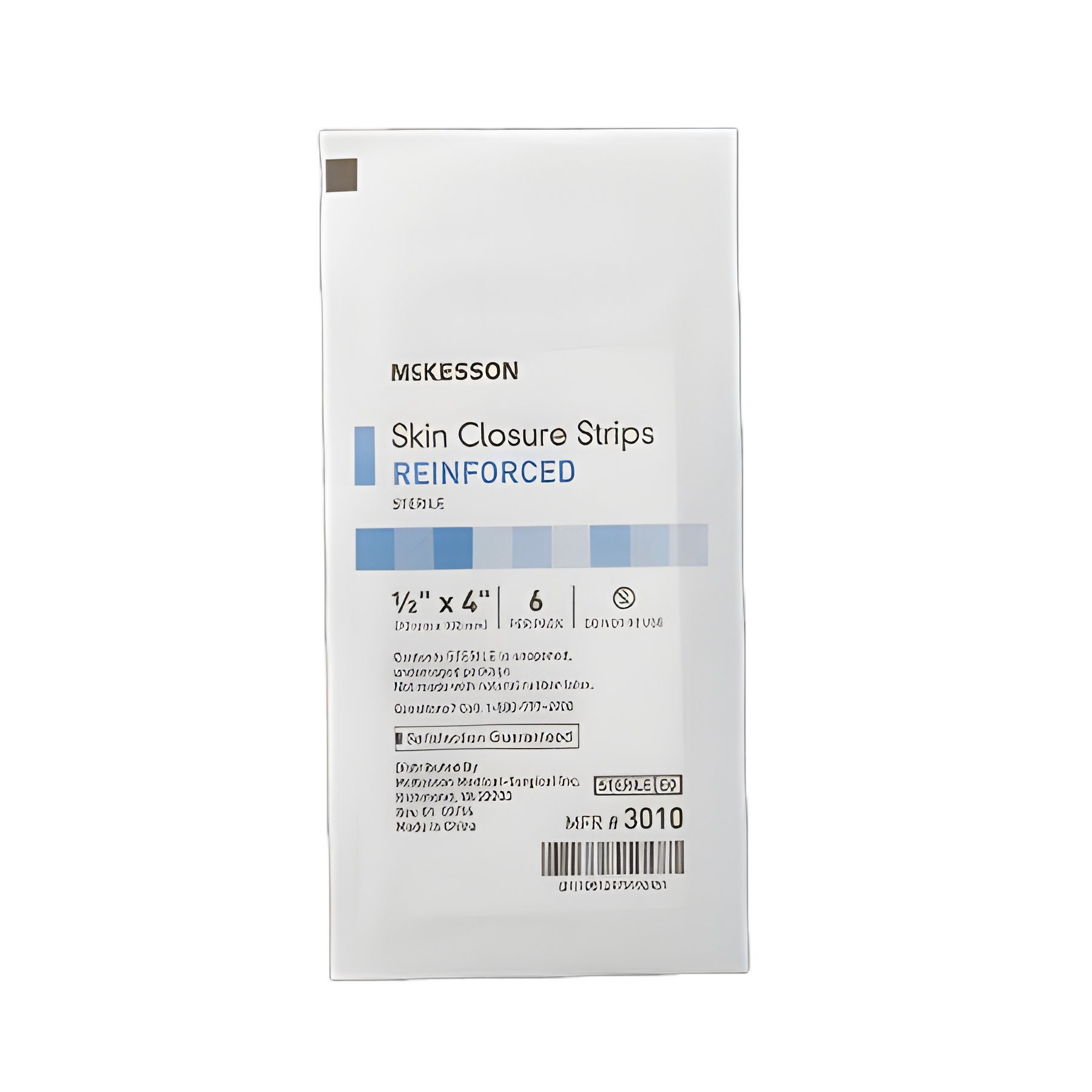 Skin Closure Strip McKesson 1/2 X 4 Inch Nonwoven Material Reinforced Strip White