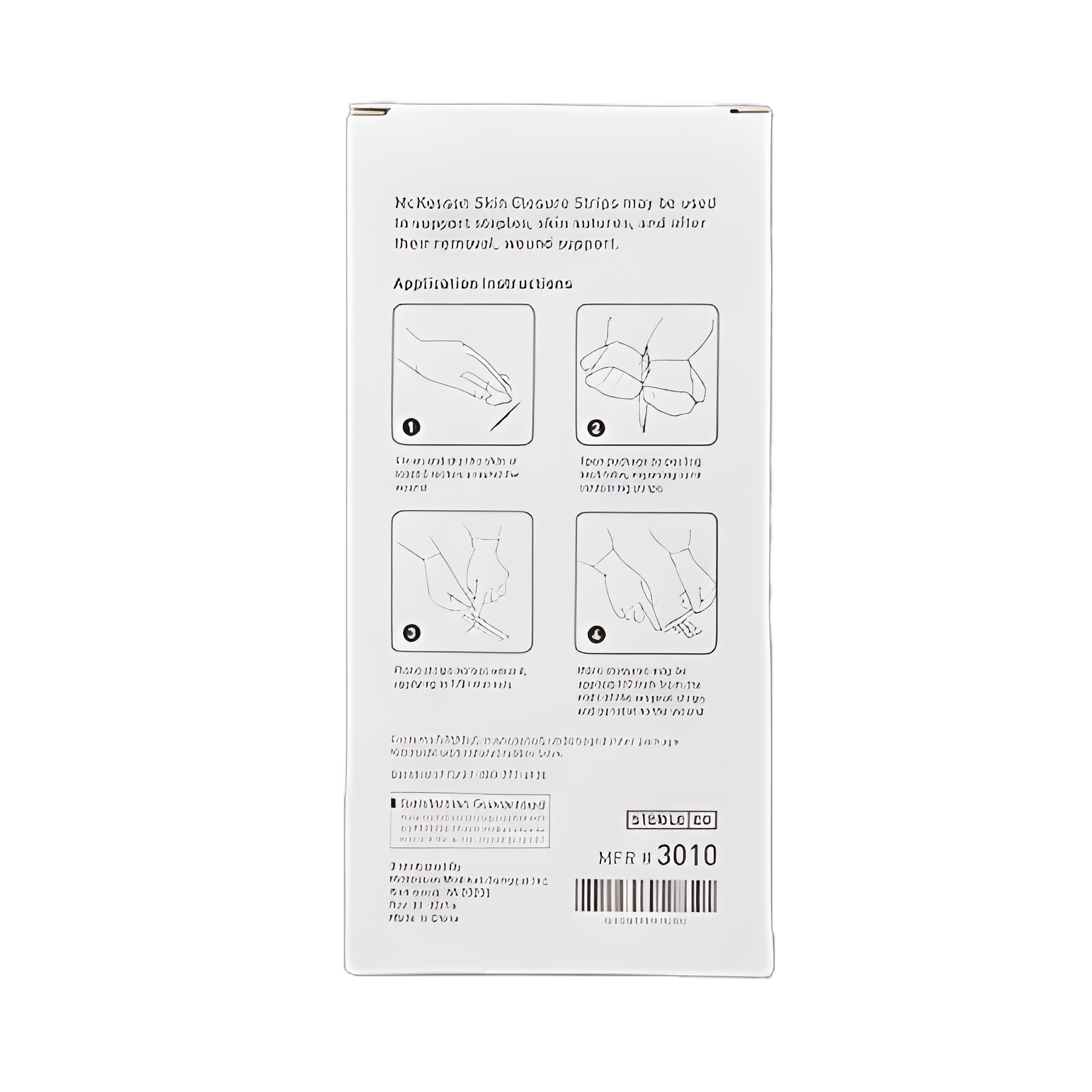 Skin Closure Strip McKesson 1/2 X 4 Inch Nonwoven Material Reinforced Strip White