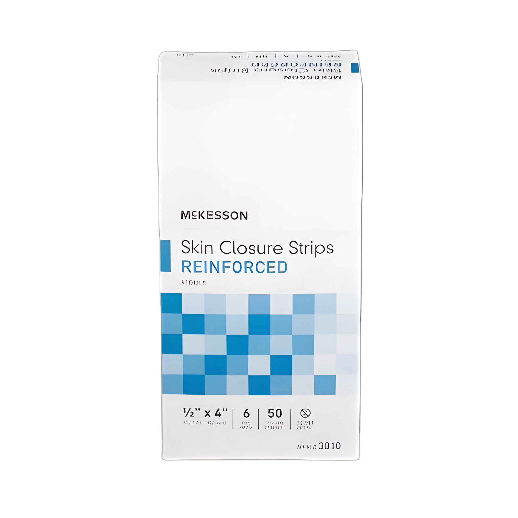 Skin Closure Strip McKesson 1/2 X 4 Inch Nonwoven Material Reinforced Strip White