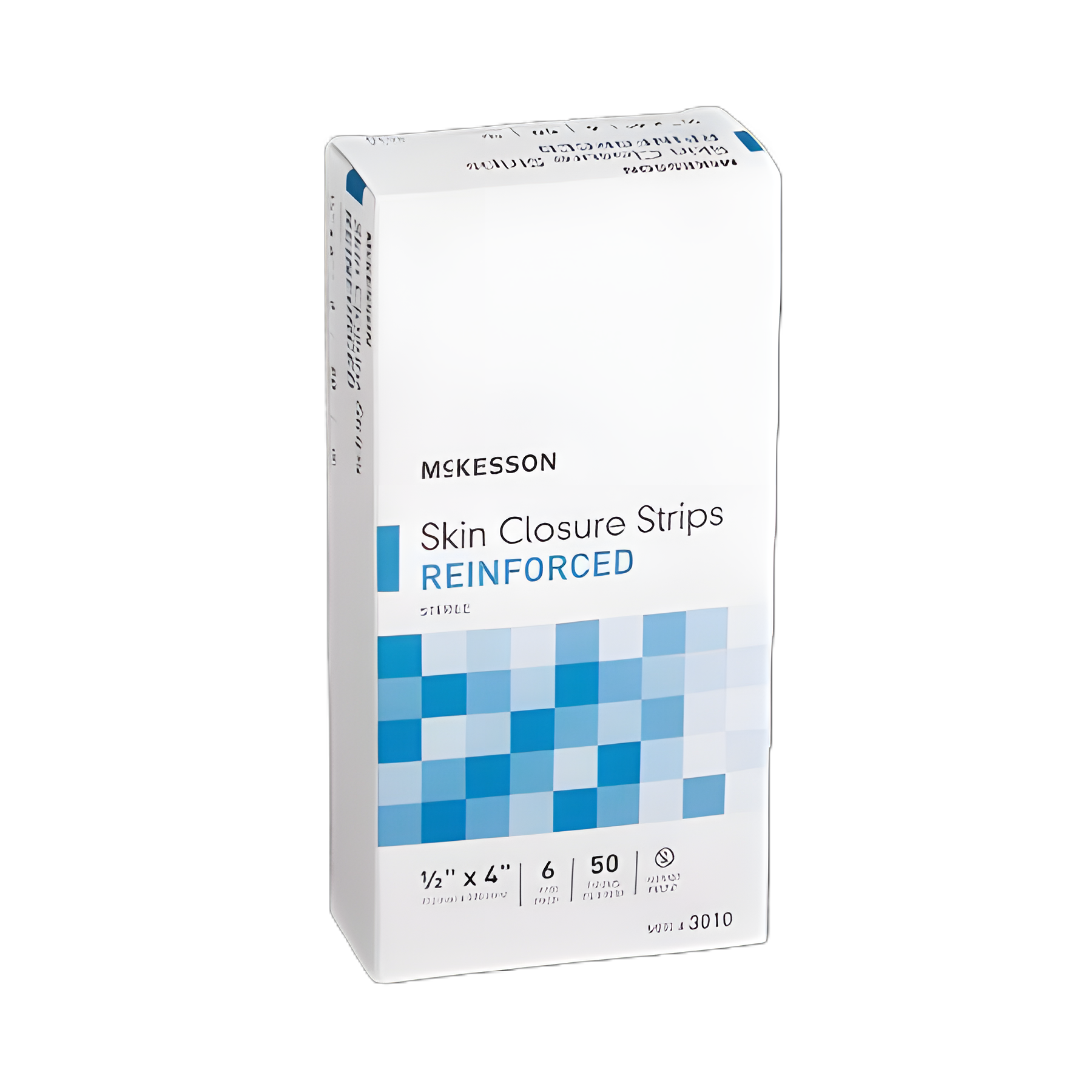 Skin Closure Strip McKesson 1/2 X 4 Inch Nonwoven Material Reinforced Strip White