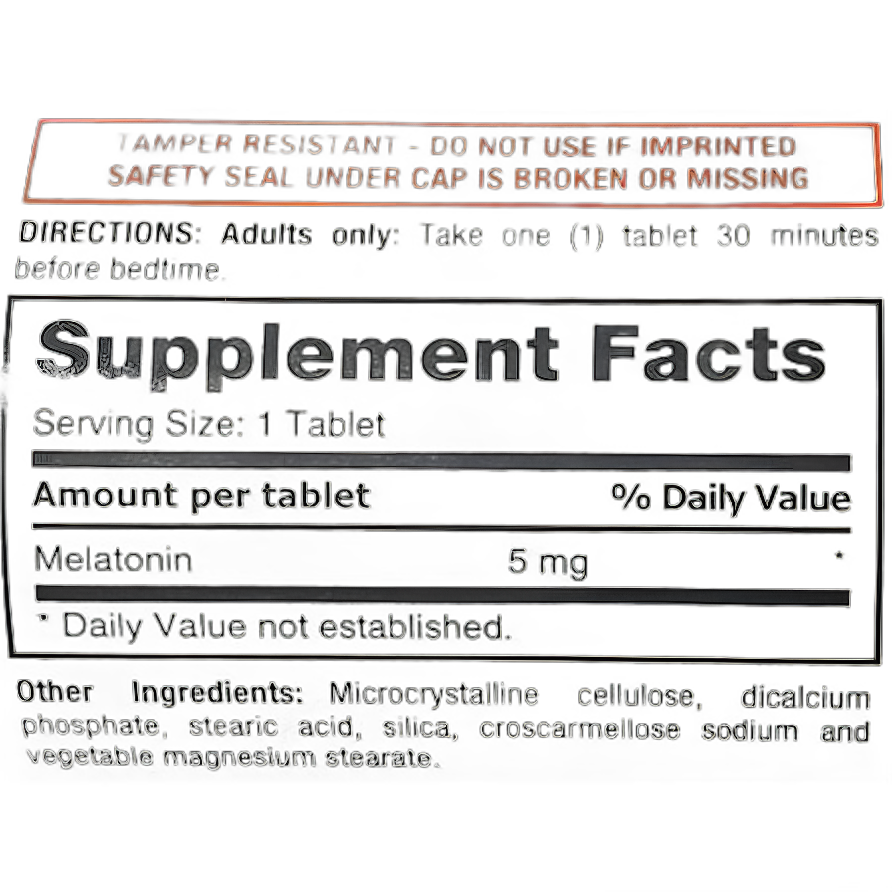 Major Pharmaceuticals 5mg Natural Sleep Aid - 90 Tablets