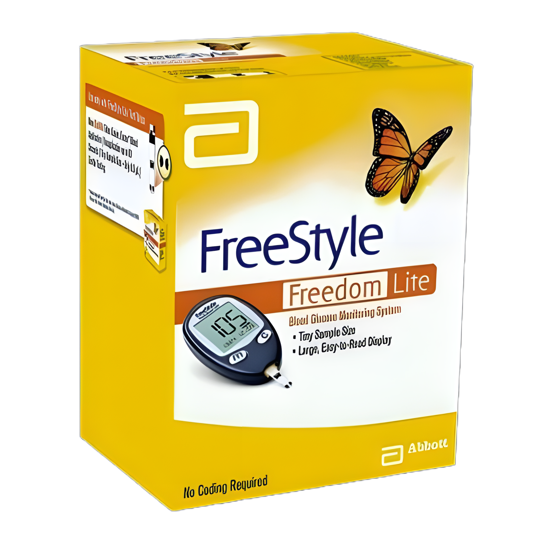 Blood Glucose Meter FreeStyle® Lite 5 Second Results Stores up to 400 Results No Coding Required - 99073070914
