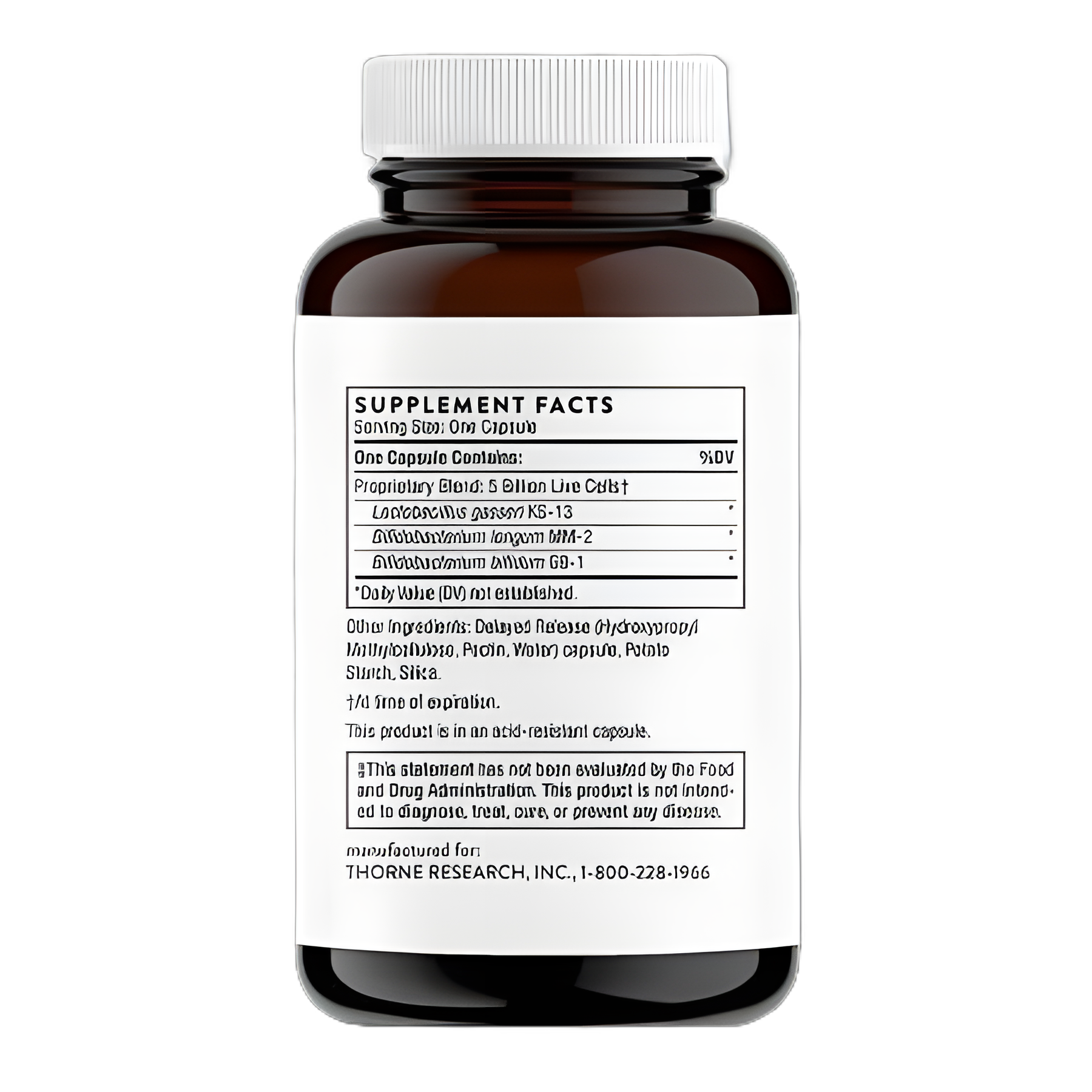 Probiotic Dietary Supplement FloraMend Prime Probiotic® 30 Per Bottle Capsule