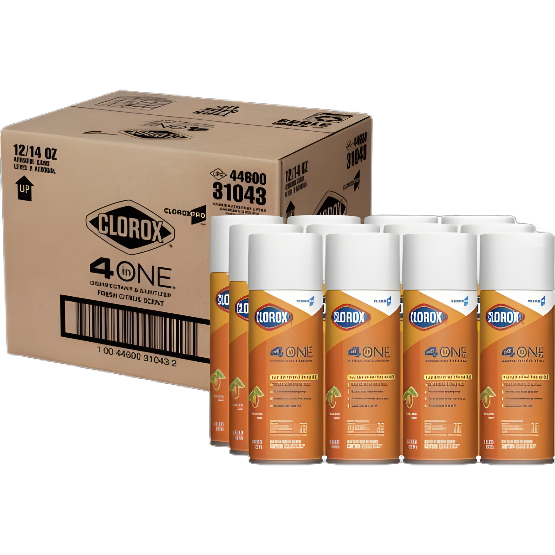 CloroxPro™ Clorox® 4 in One Surface Disinfectant / Sanitizer Alcohol Based Aerosol Spray Liquid 14 oz. Can Citrus Scent NonSterile