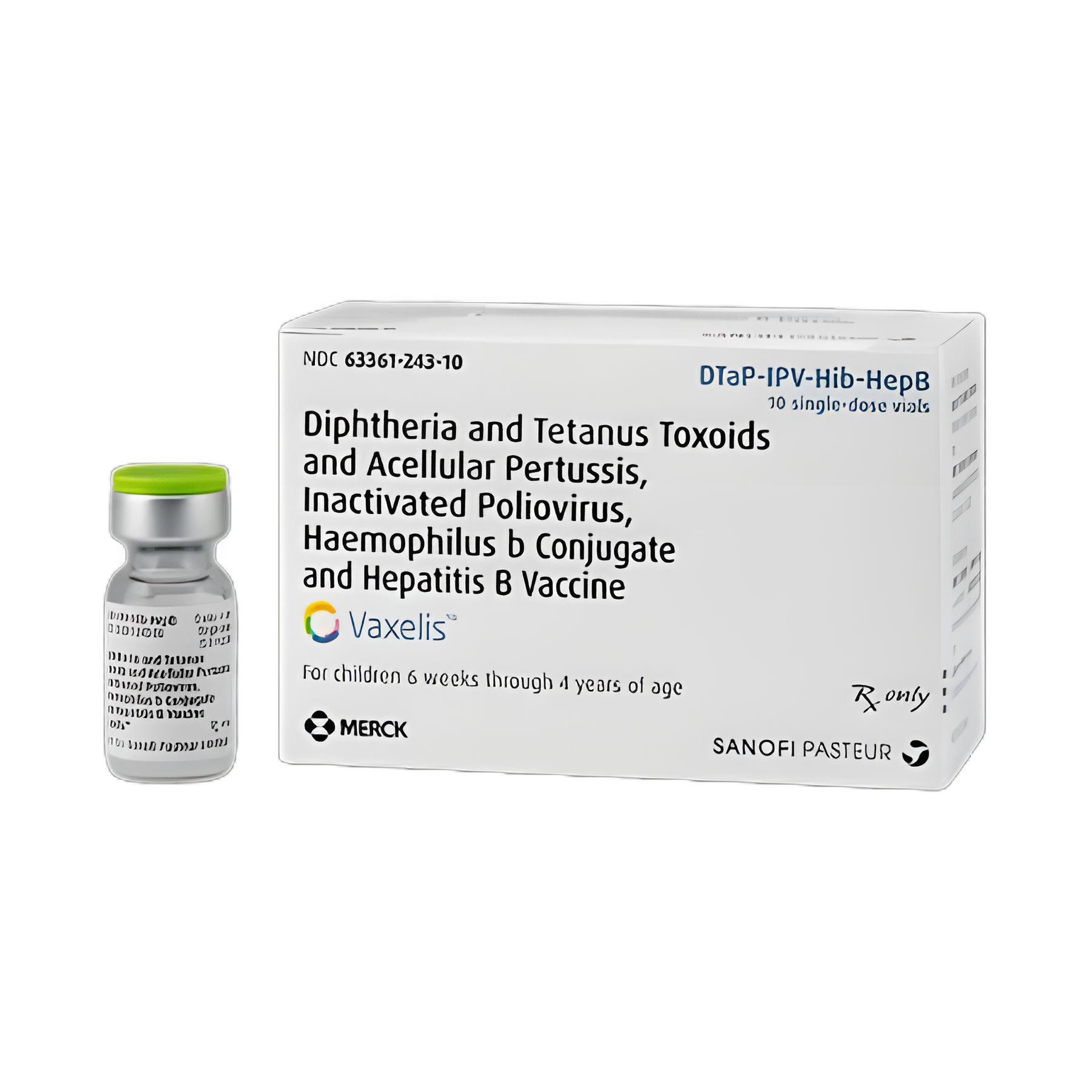 Vaxelis™ DTaP, Polio, Hib, and Hepatitis B Vaccine Indicated for People 6 Weeks Through 4 Years of Age Diphtheria and Tetanus Toxoids and Acellular Pertussis, Inactivated Poliovirus, Haemophilus b Conjugate and Hepatitis B Vaccine Injection Single-Dose Vial 0.5 mL