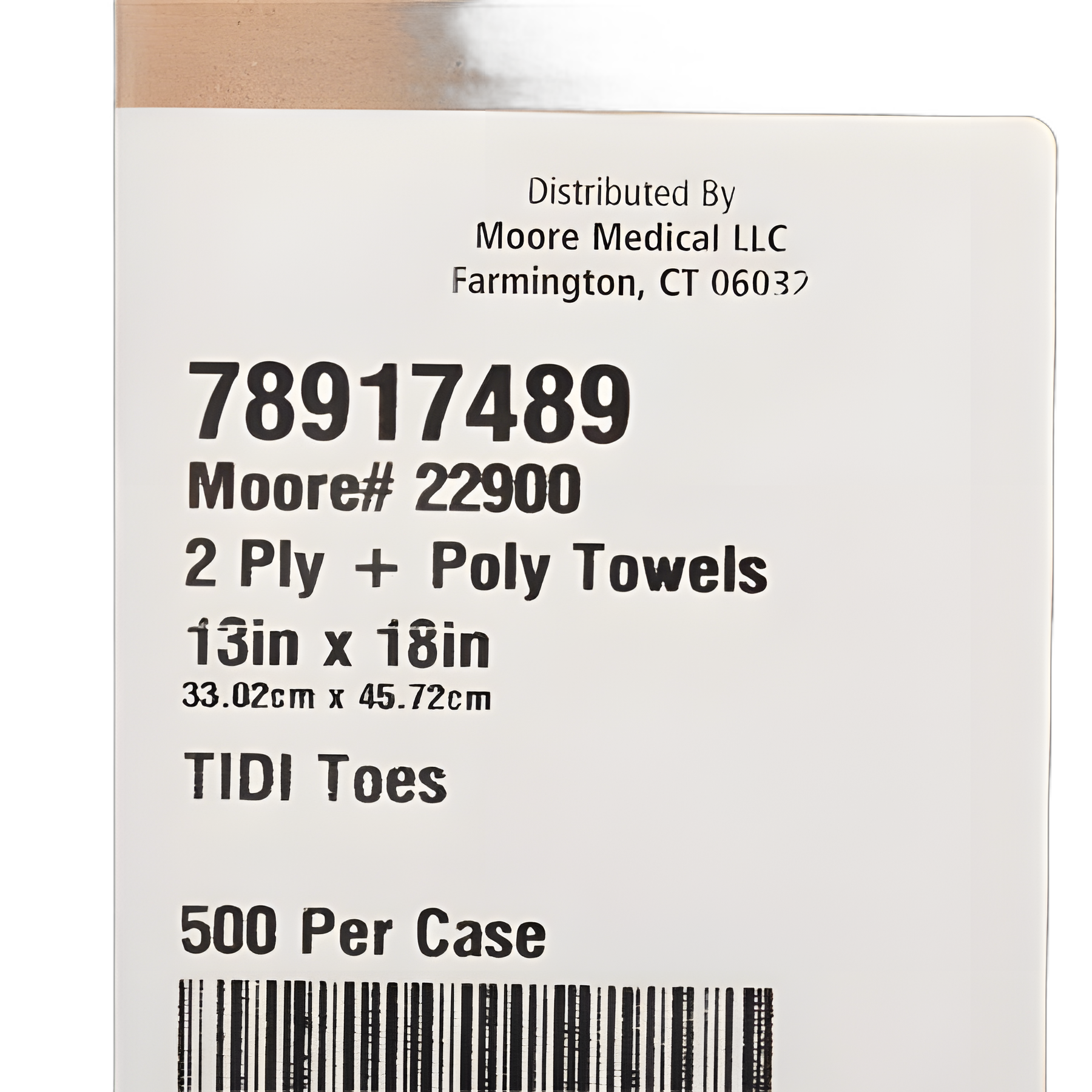 McKesson 13x18 Procedure Towel - Non-Sterile, Poly-Backed