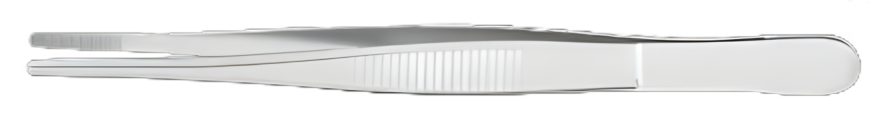 Dressing Forceps McKesson Argent™ 5-1/2 Inch Length Surgical Grade Stainless Steel NonSterile NonLocking Thumb Handle Straight Serrated Tips