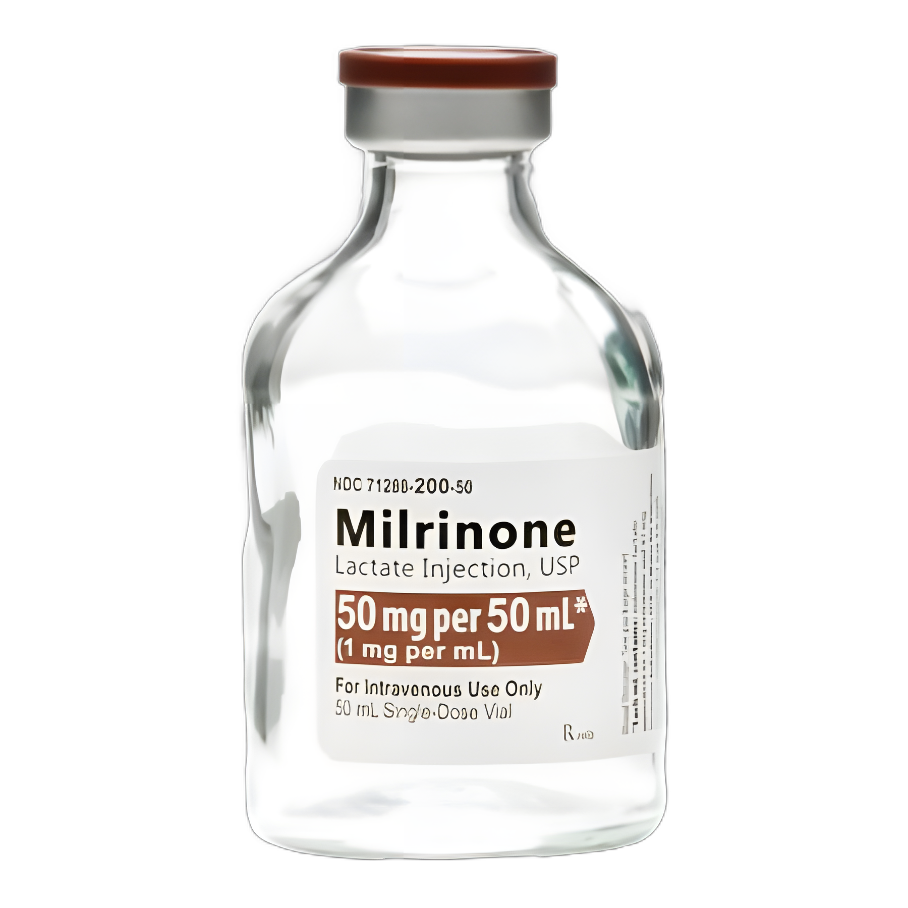 Milrinone Lactate, Preservative Free 1 mg / mL Injection Single-Dose Vial 50 mL - 71288020050