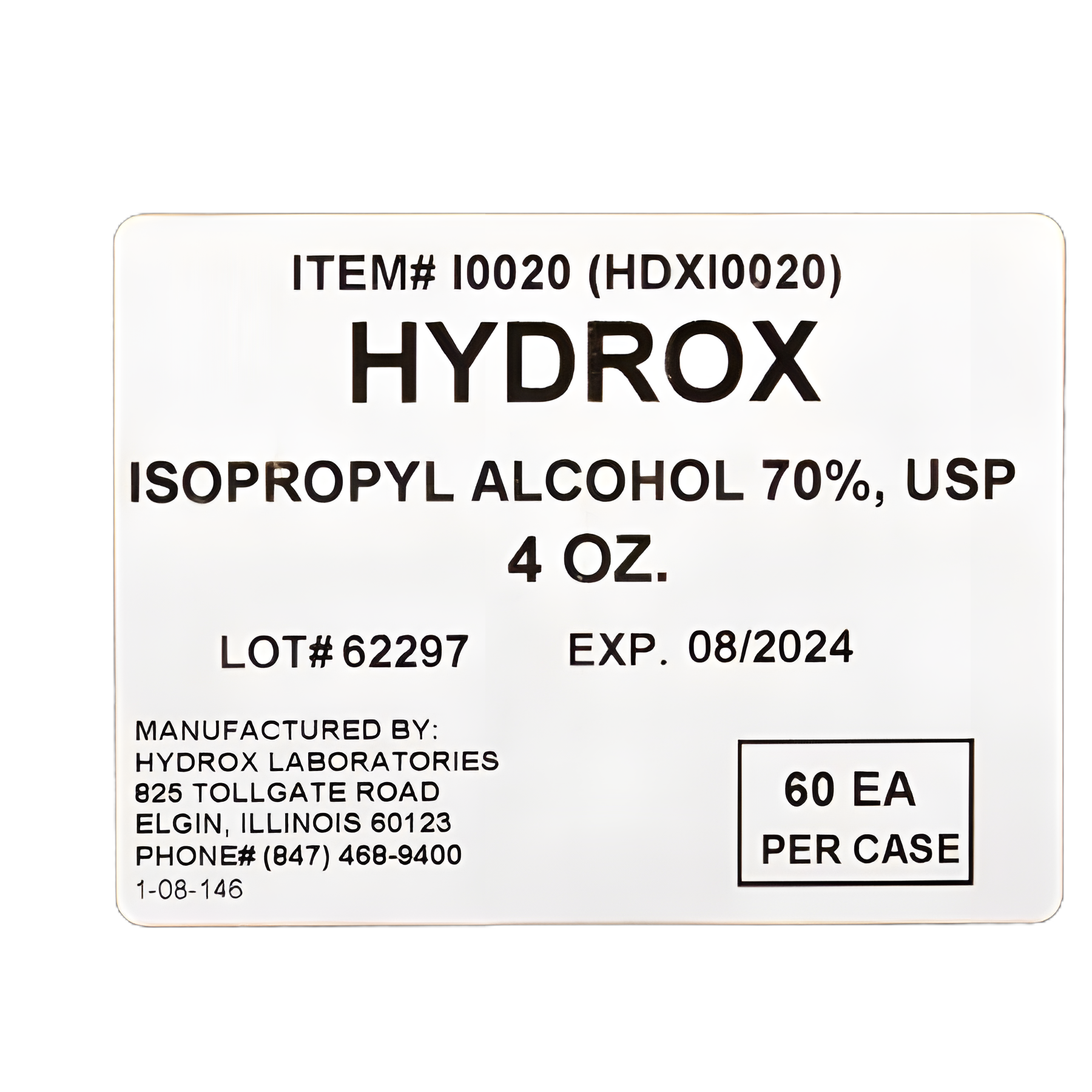 Antiseptic McKesson Brand Topical Liquid 4 oz. Bottle - HDX-I0020