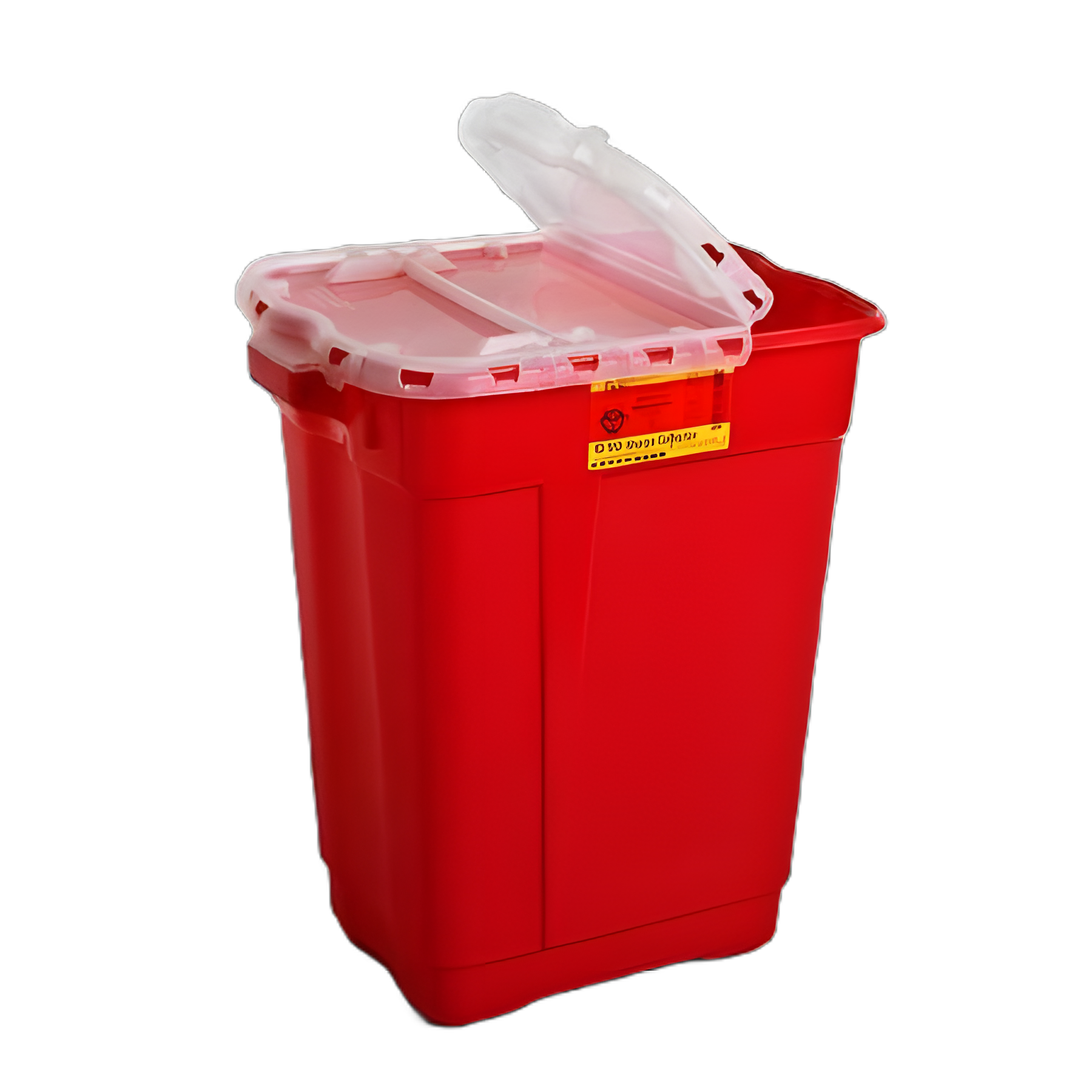 Sharps Container BD™ Red Base 23-1/2 H X 20 W X 14-3/4 D Inch Vertical Entry 17 Gallon - 305610