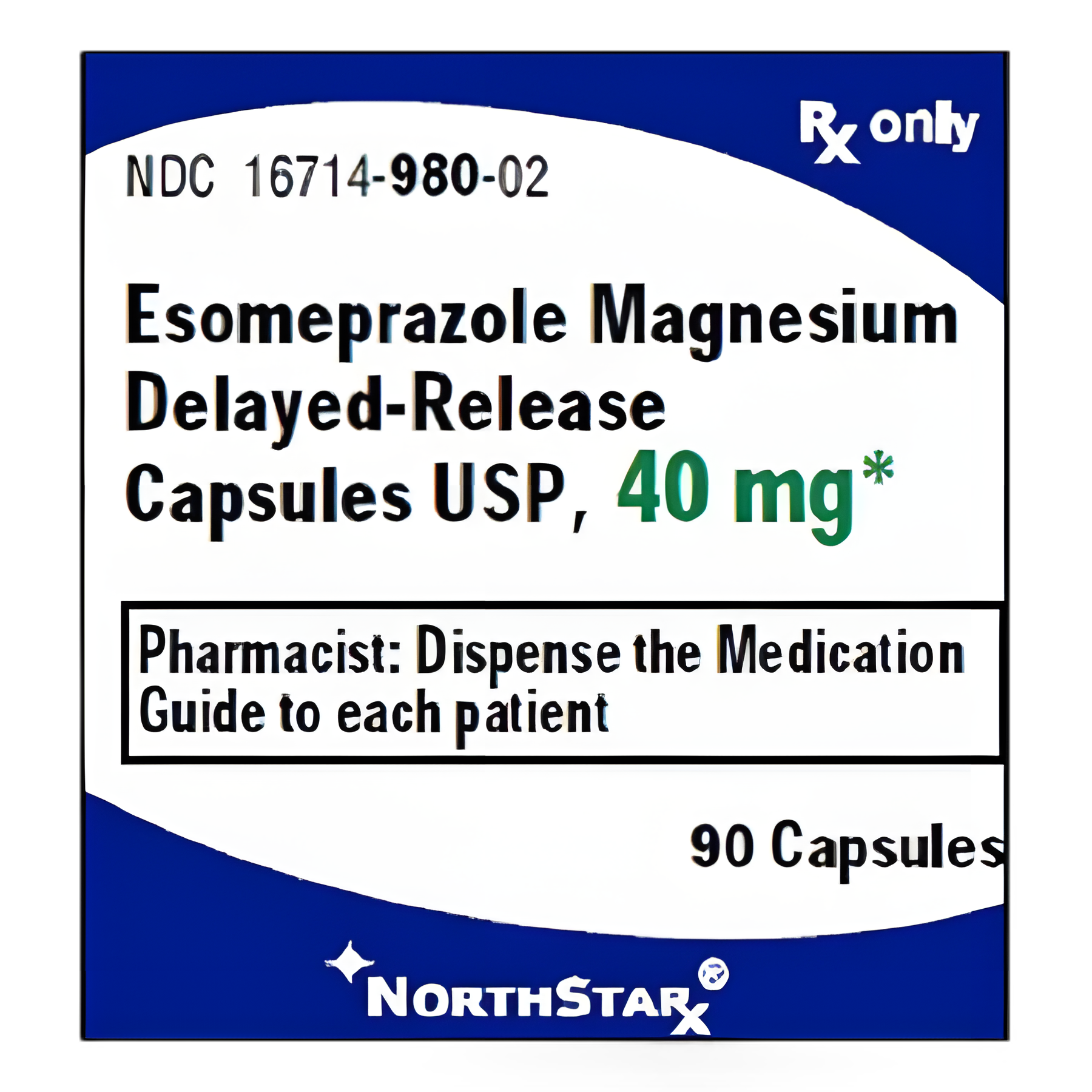 Esomeprazole Magnesium 40 mg Capsules by NorthStar Rx - 90 Count